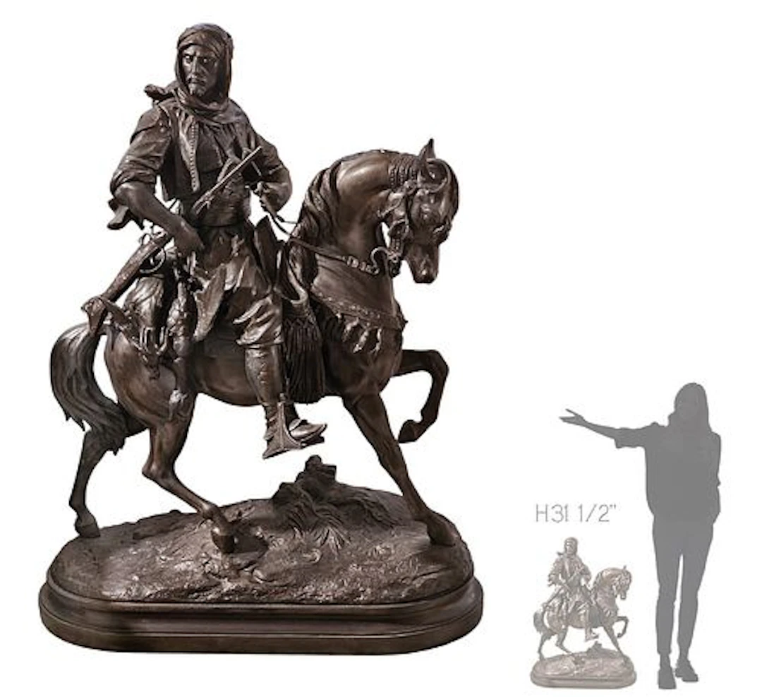 19th C. French Orientalist Statue by Guillemin