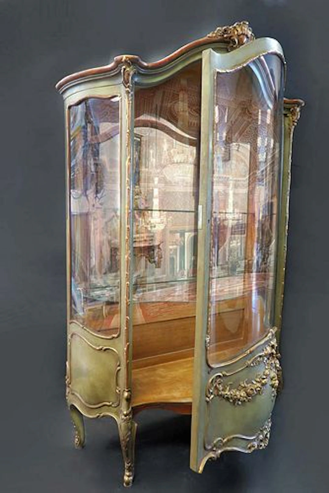 19th C. Large French Vitrine