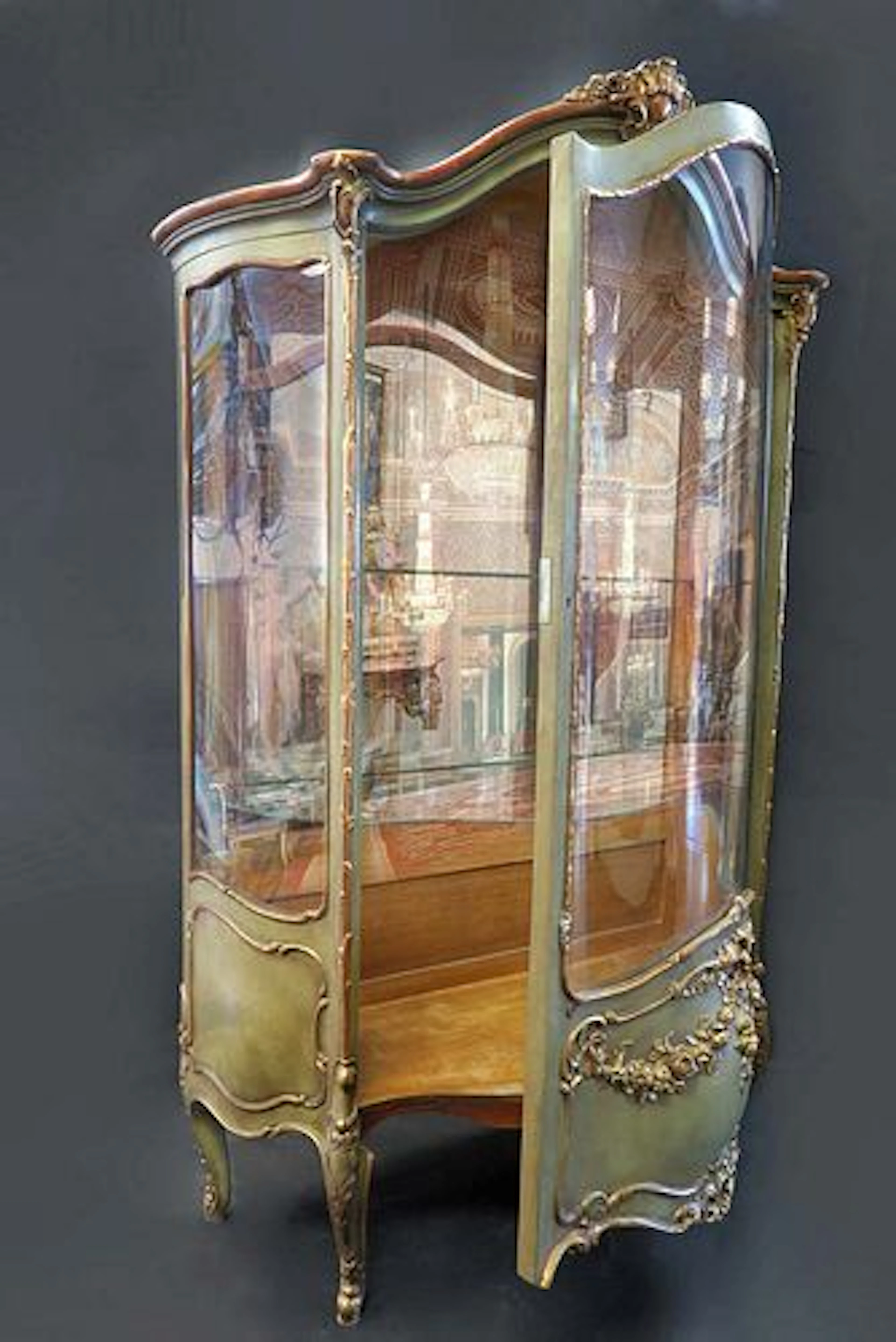 19th C. Large French Vitrine