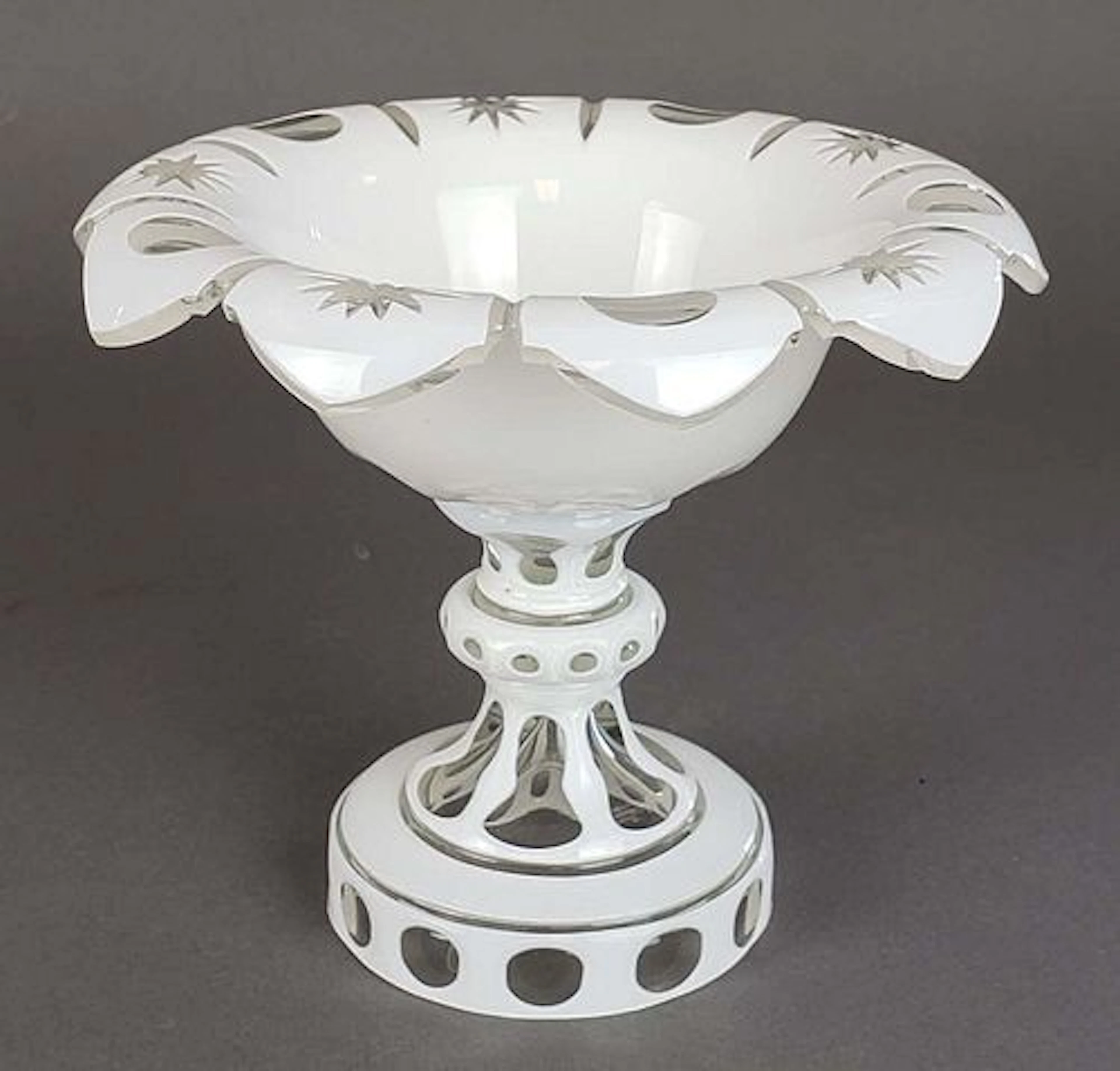 White Bohemian Vase
