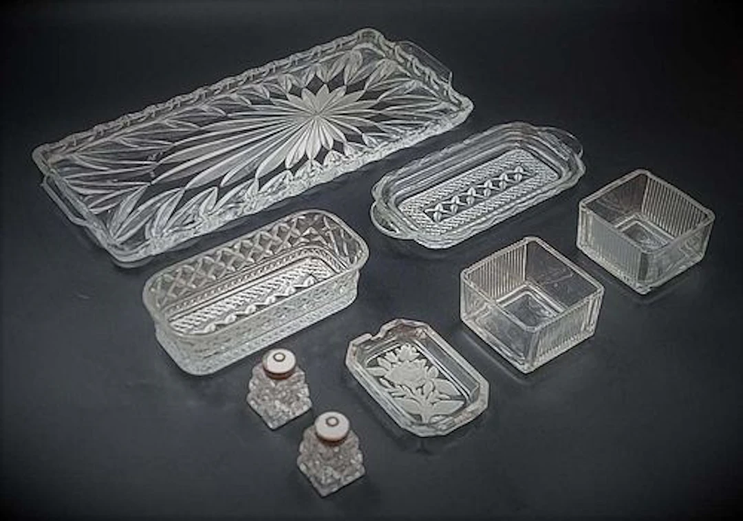 8 Items Lot, Crystal Pieces