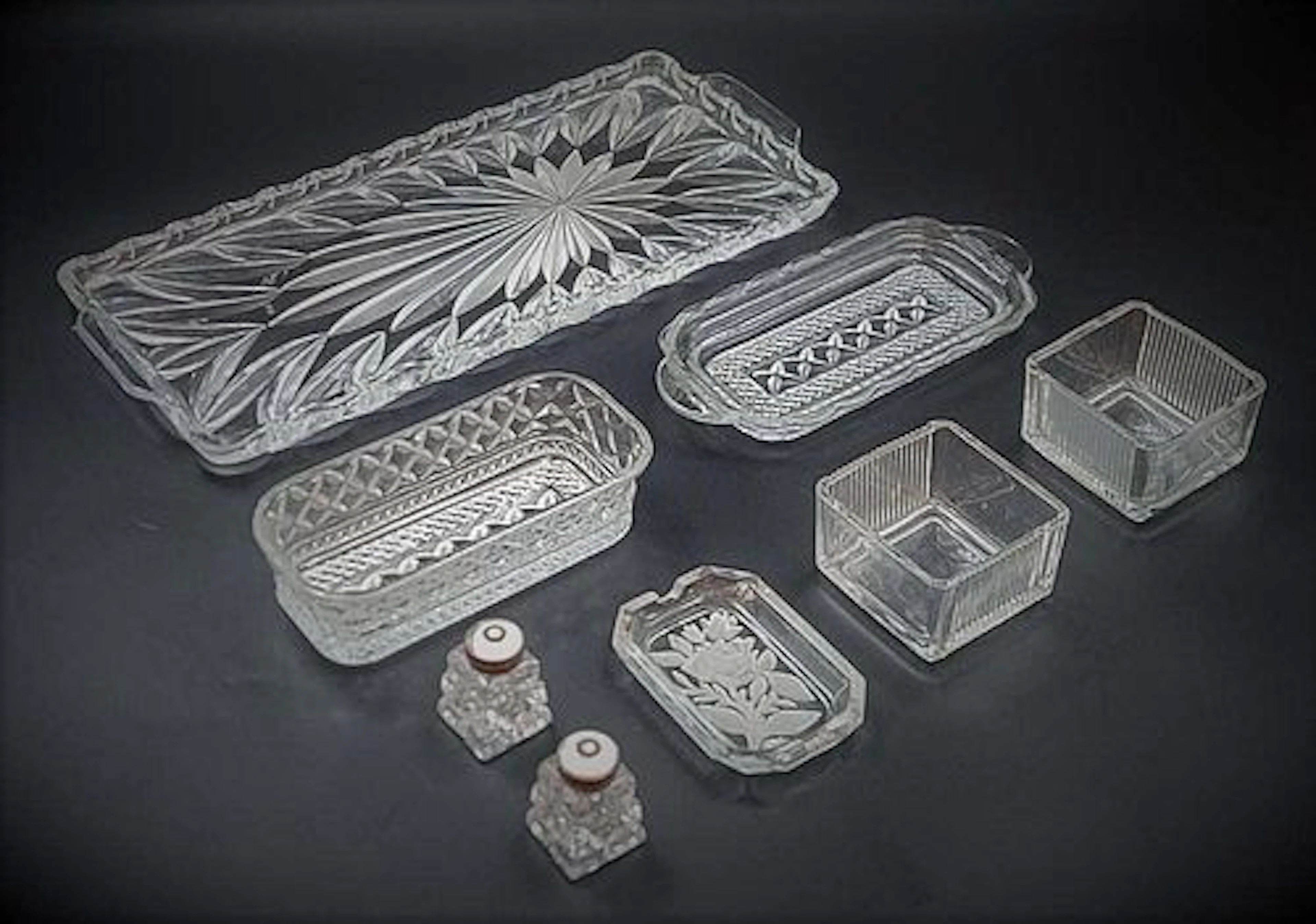 8 Items Lot, Crystal Pieces