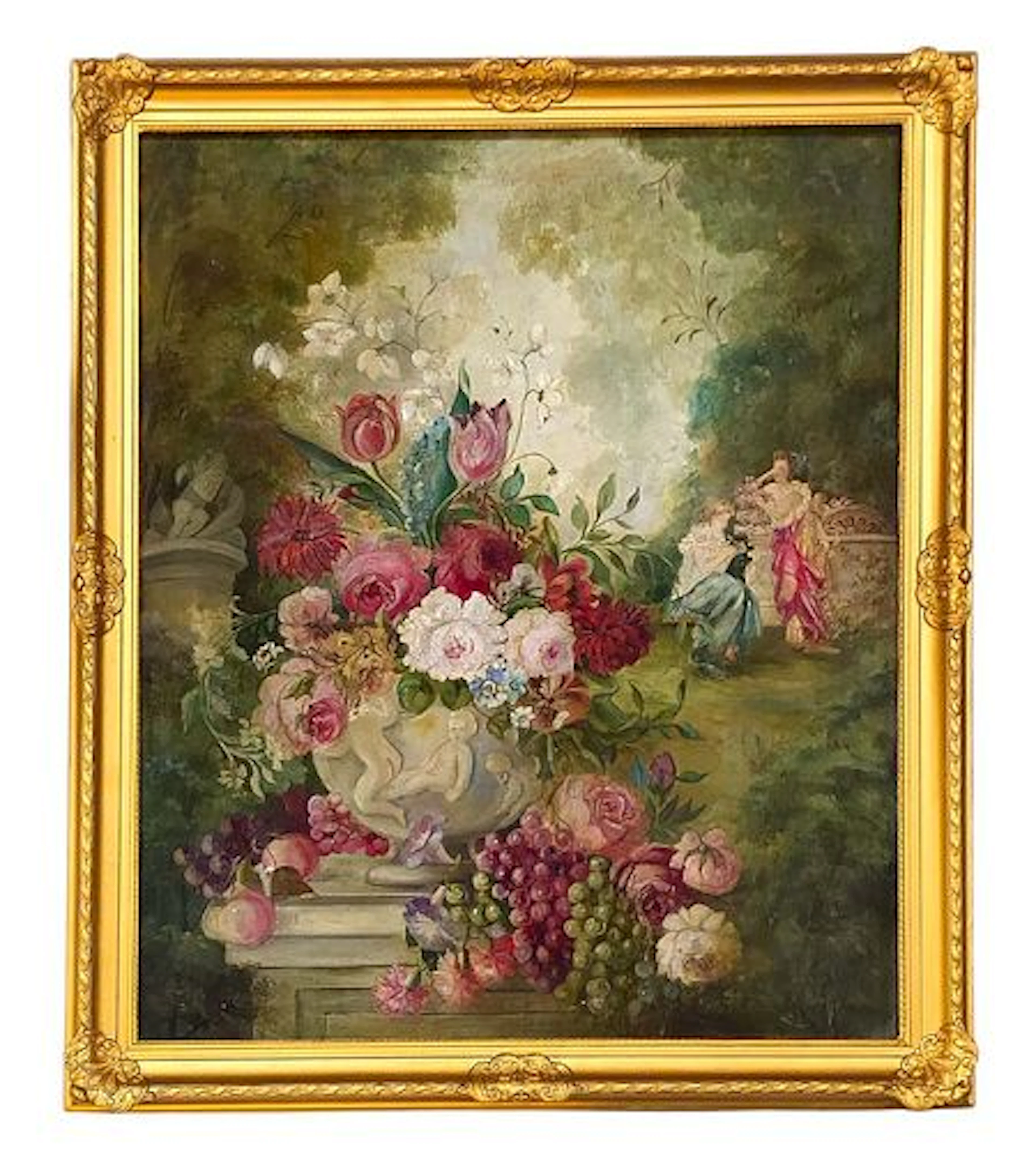 Oil On Canvas Floral Painting
