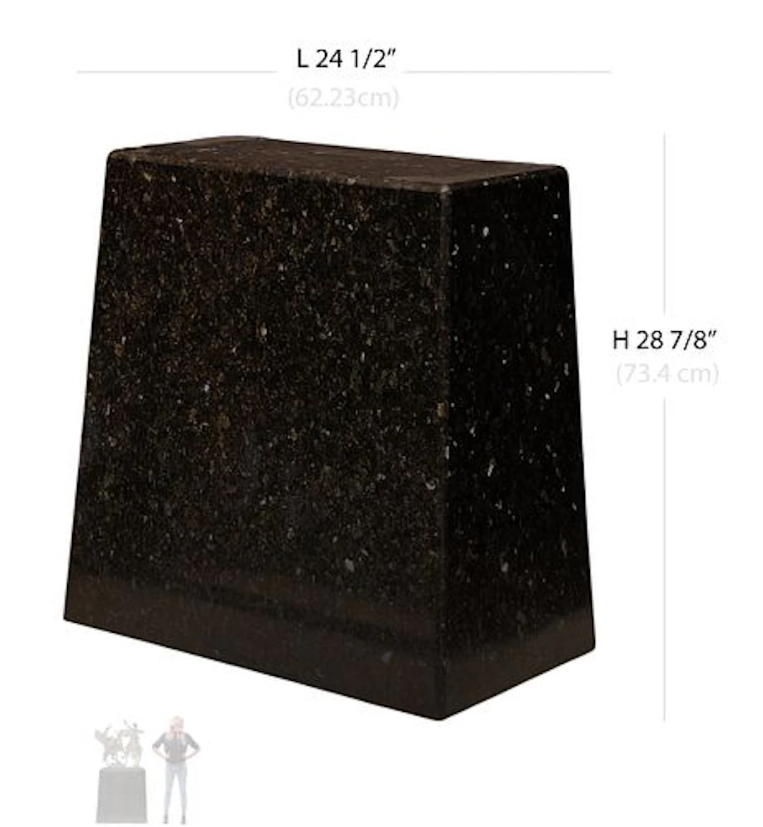 Continental Trapezoid Heavy Marble stand / Pedestal