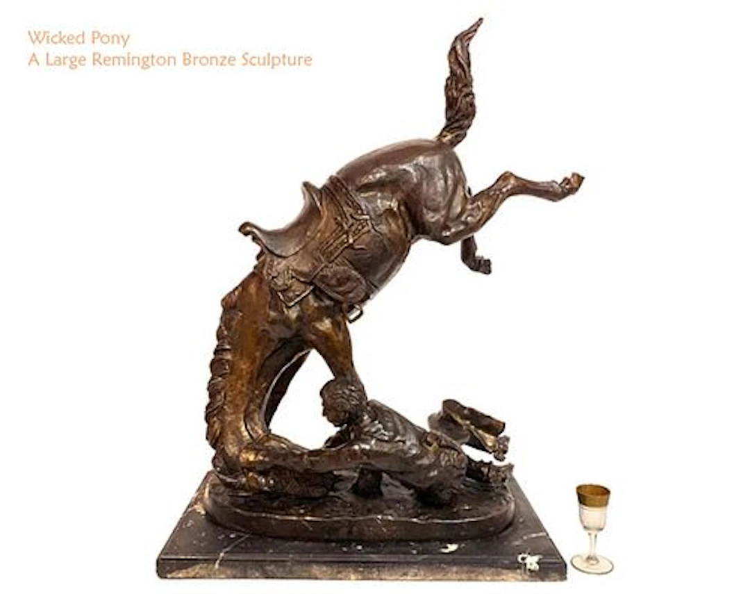 Wicked Pony Large Bronze Statue Signed