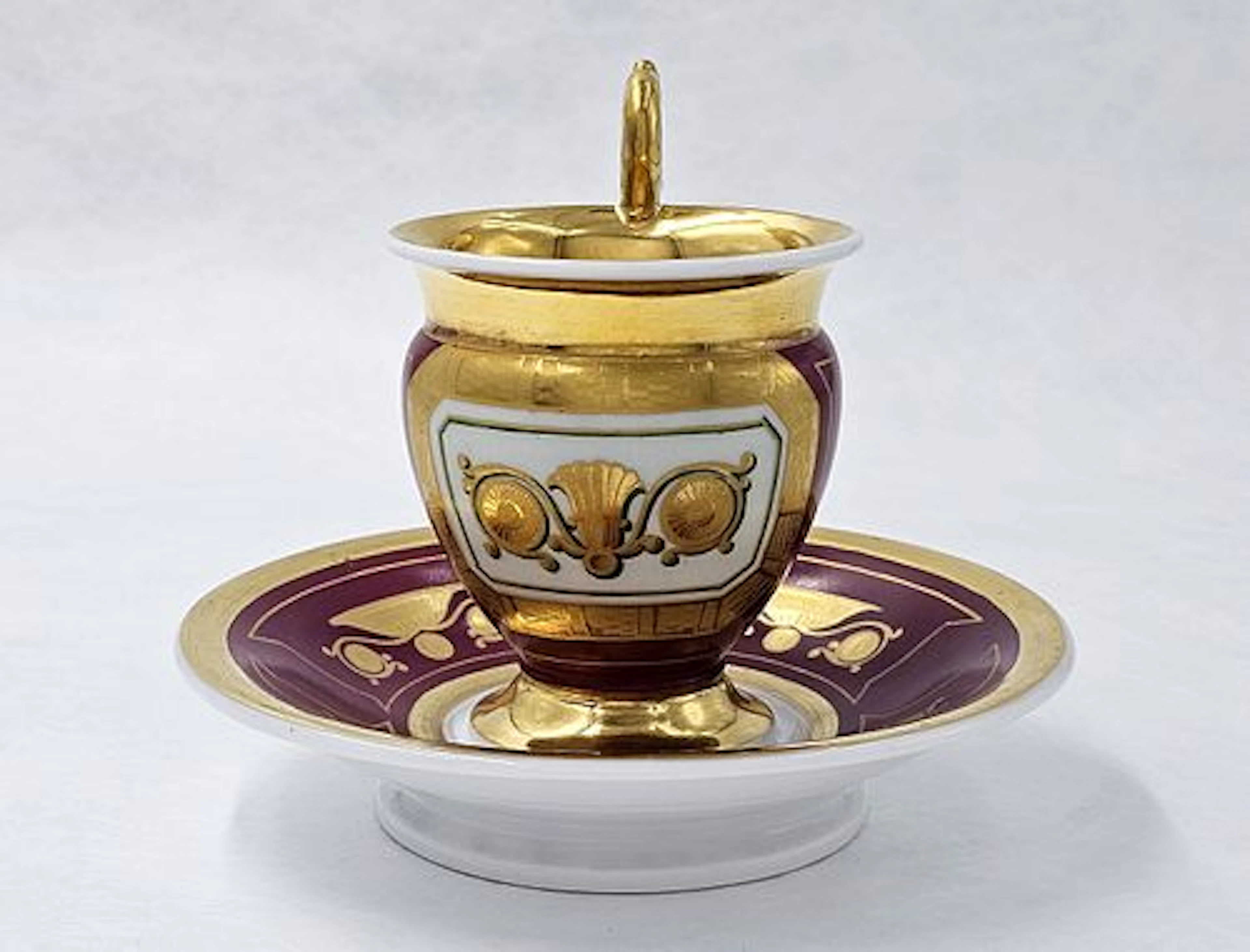 Paris Porcelain Large Cup & Saucer