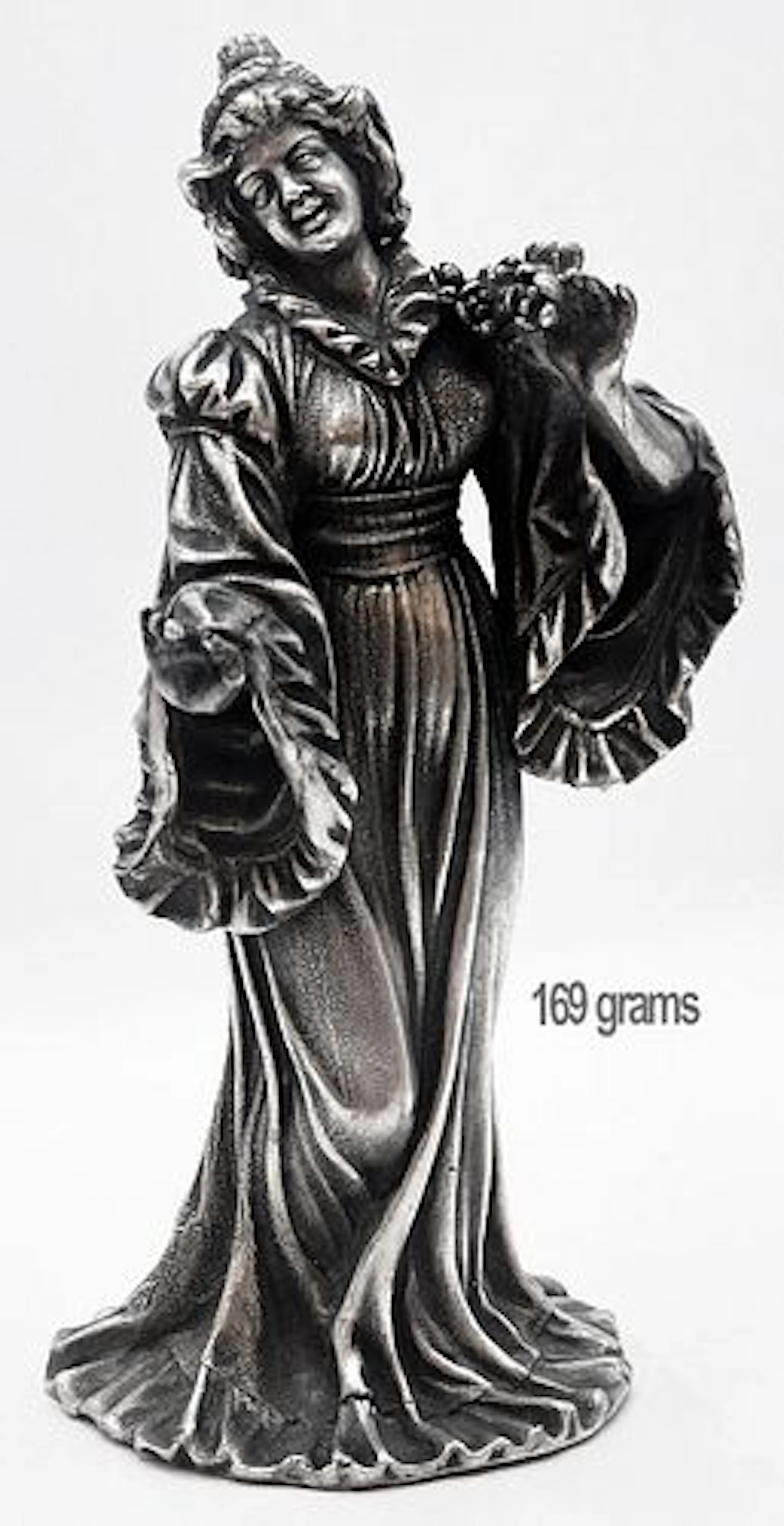 Sterling Silver (169g) Figural Lady Sculpture