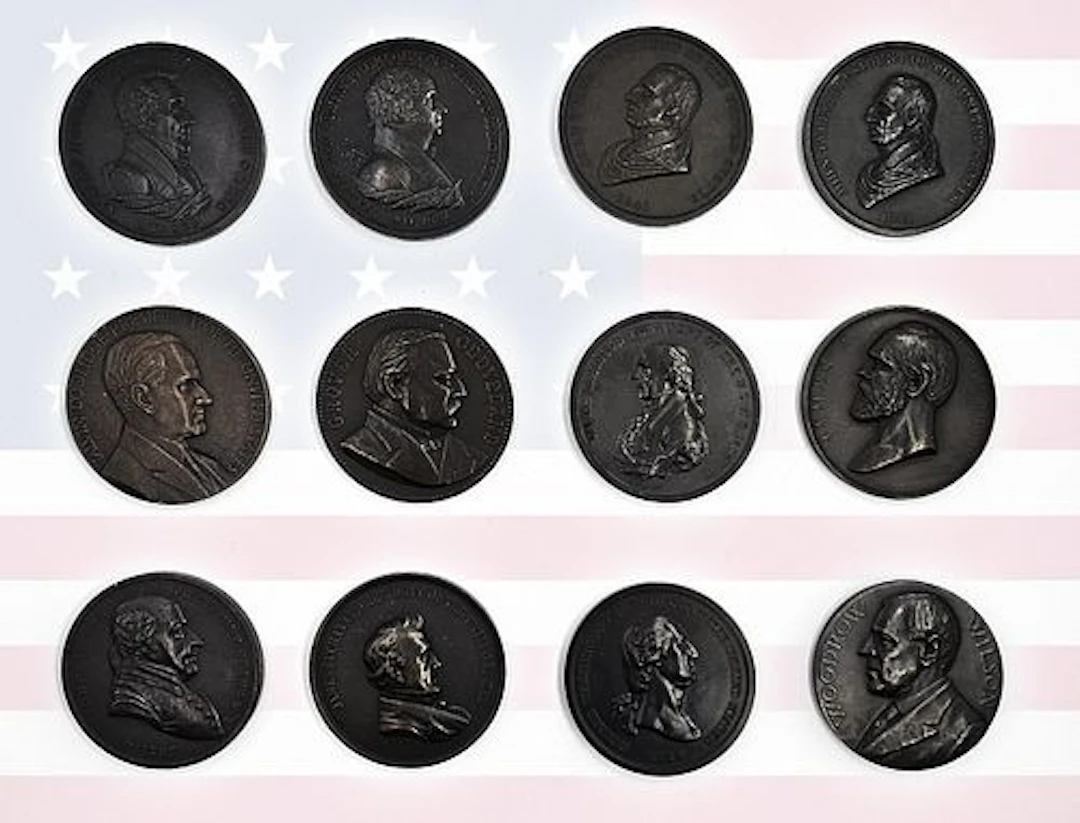 Lot Of Twelve United States President Presentation Medals