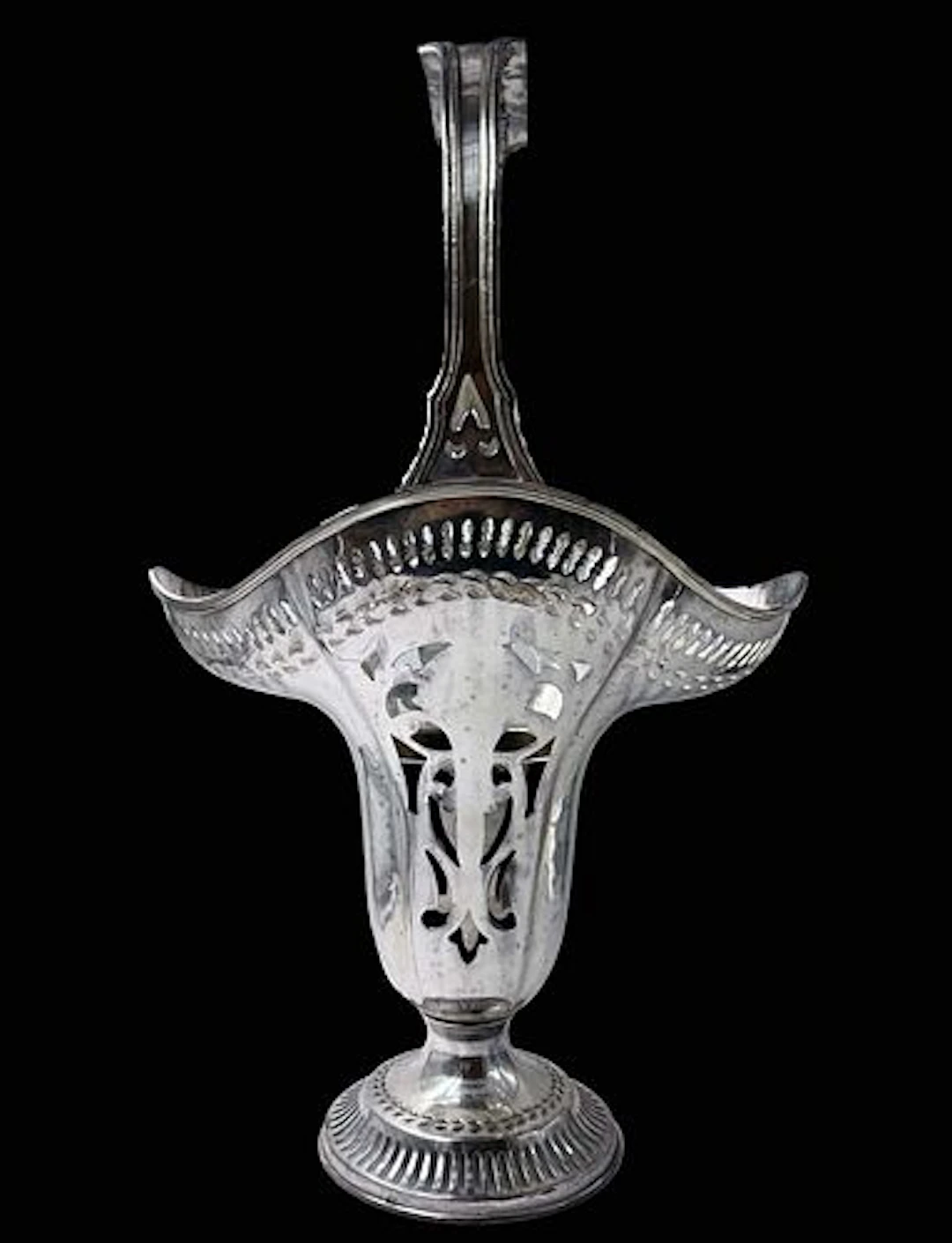 An Antique Continental Silver-plated Vase