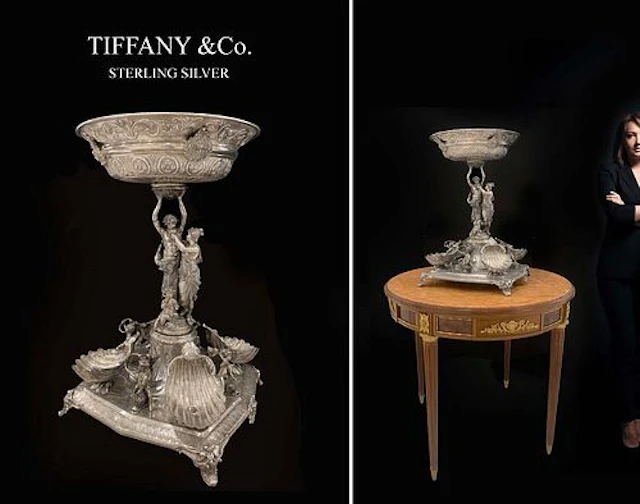 A Very Large 19th C. French Tiffany & Co. Figural Sterling Silver