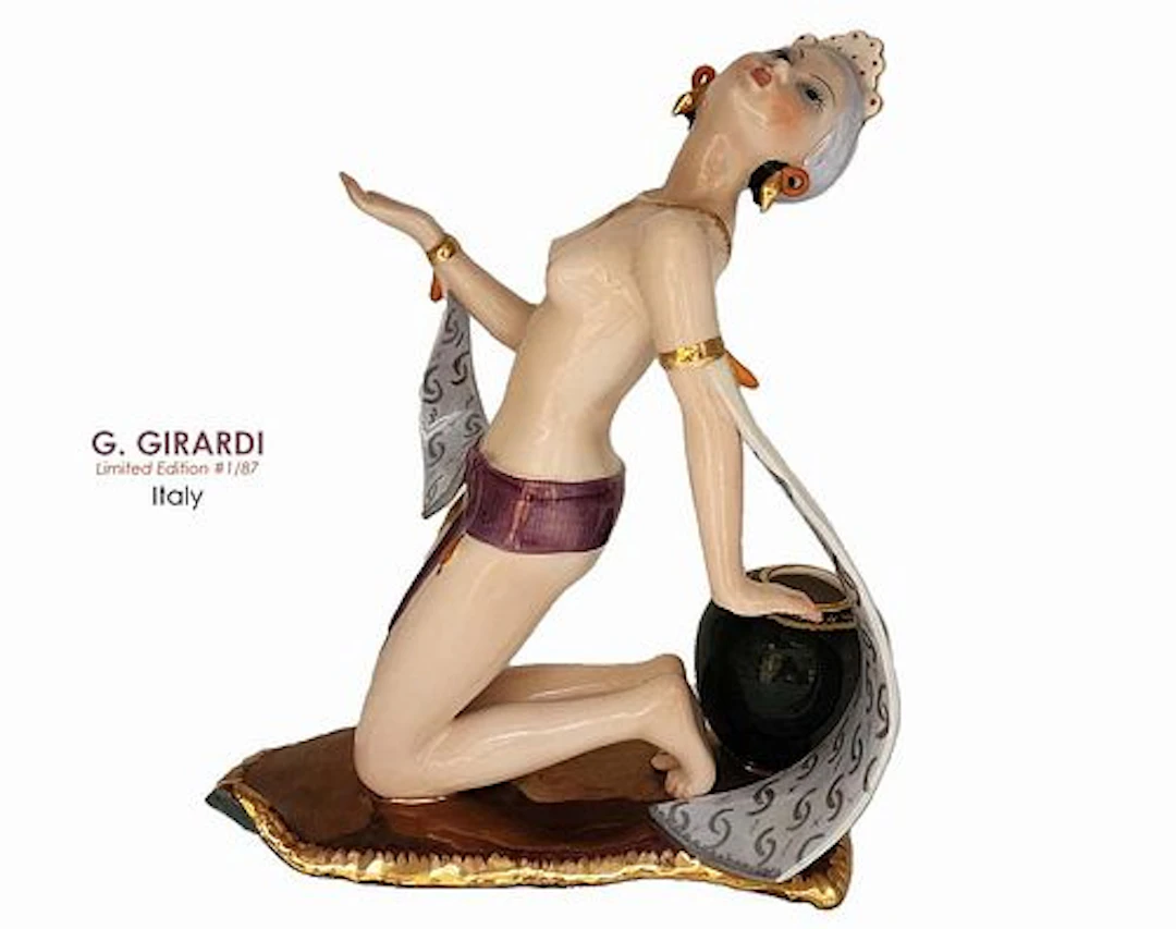 The Orientalist Dancer, A Rare Italian G. Girardi Limited Edition