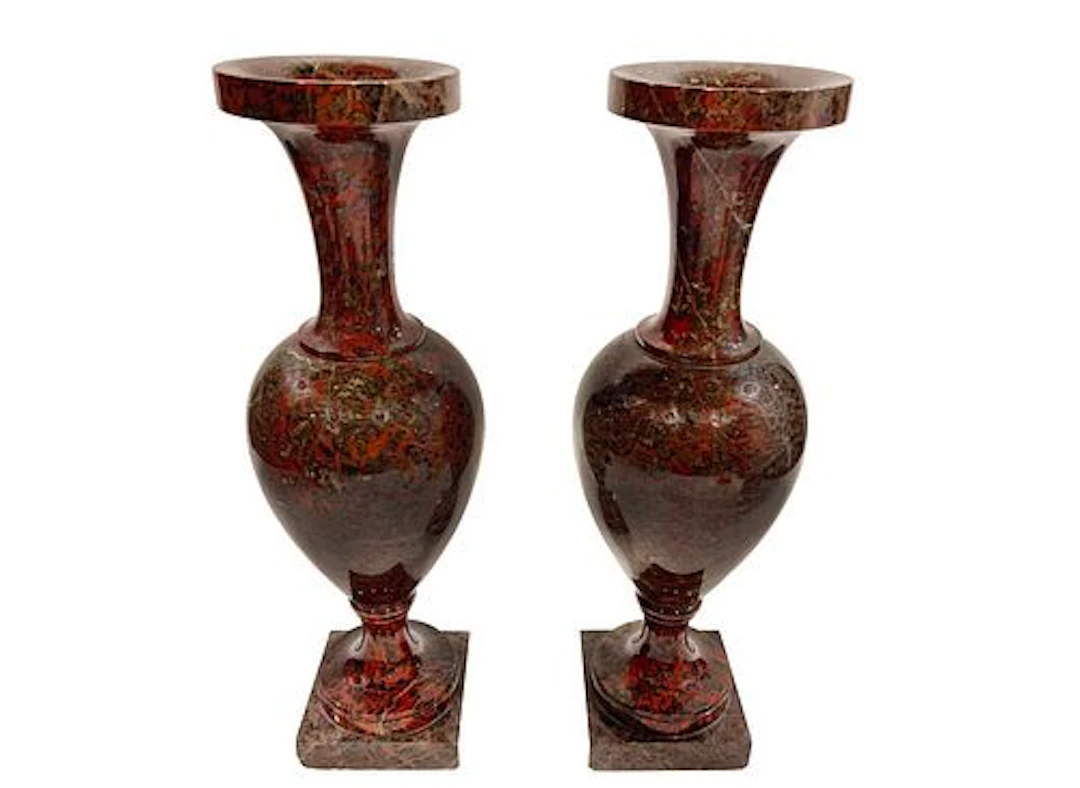 A Pair Of 19th C. French Stone Vases