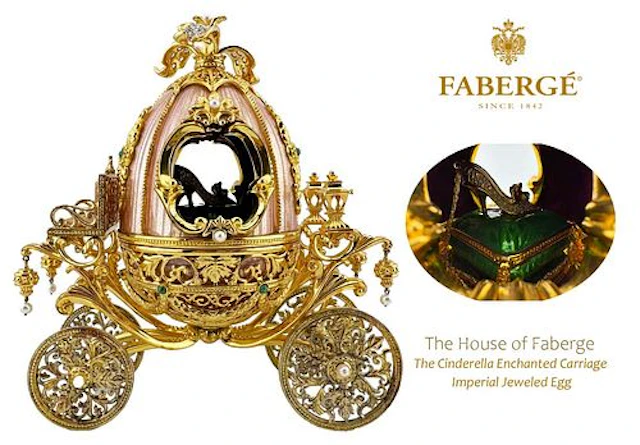 The House of Faberge The Cinderella Enchanted Carriage Imperial Jeweled