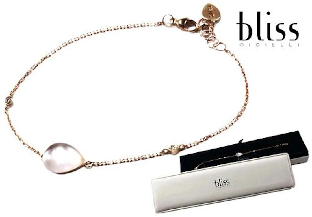 An Authentic BLISS GIOIELLI 18K Rose Gold / Quartz / Mother of Pearl