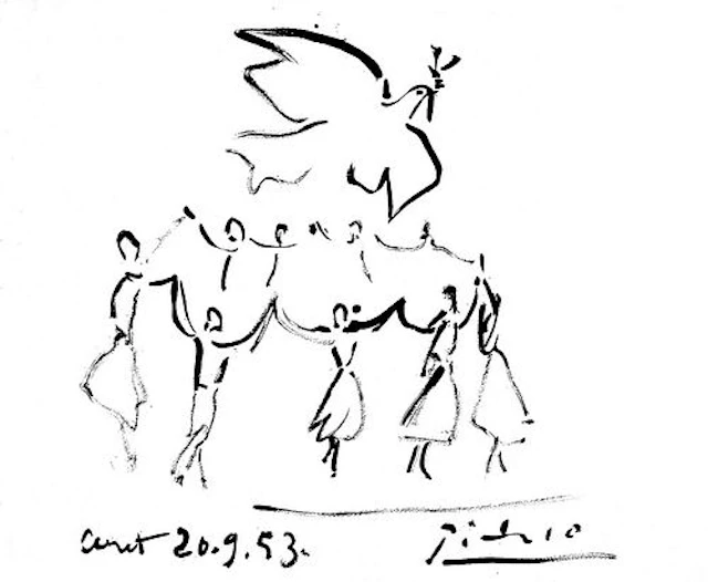 Sardane de la Paix, A PABLO PICASSO LITHOGRAPH, COA