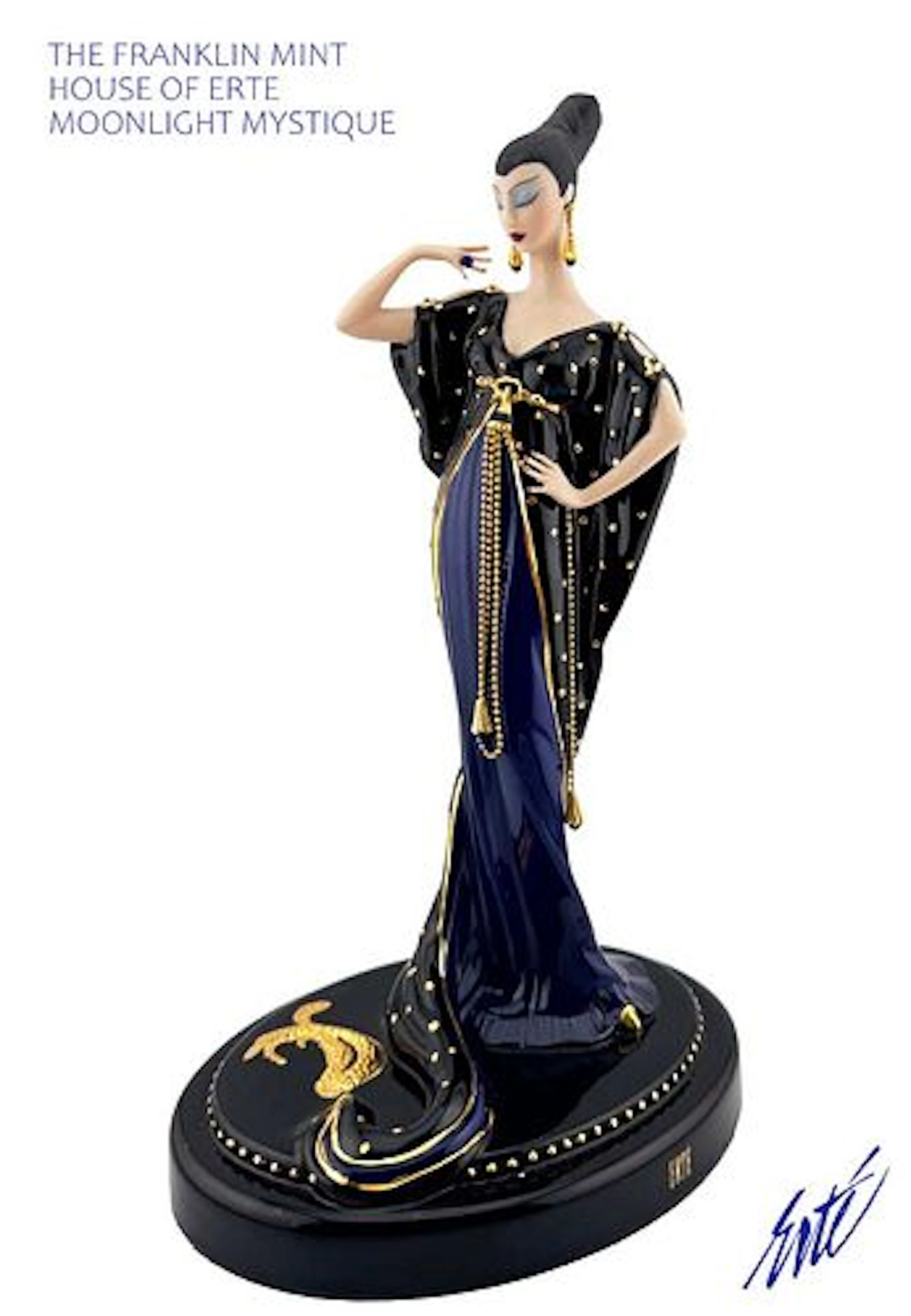 A House of ERTE Moonlight Mystique Art Deco Limited Edition Figurine