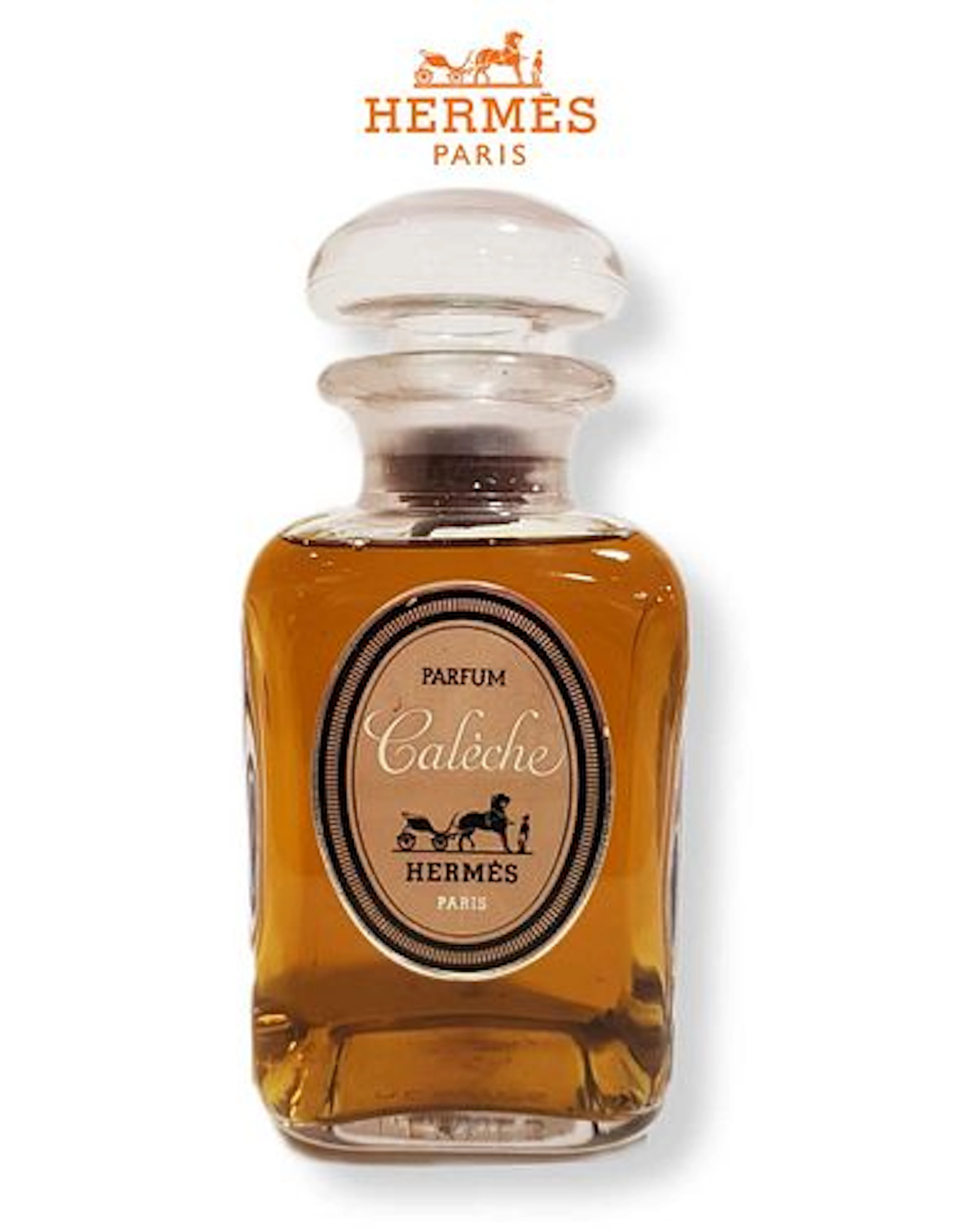 A Large French Hermes Decorative Perfume Glass Bottle