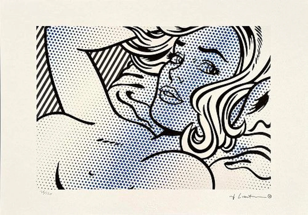 ROY LICHTENSTEIN's Seductive Girl, A Limited Edition Lithography Print