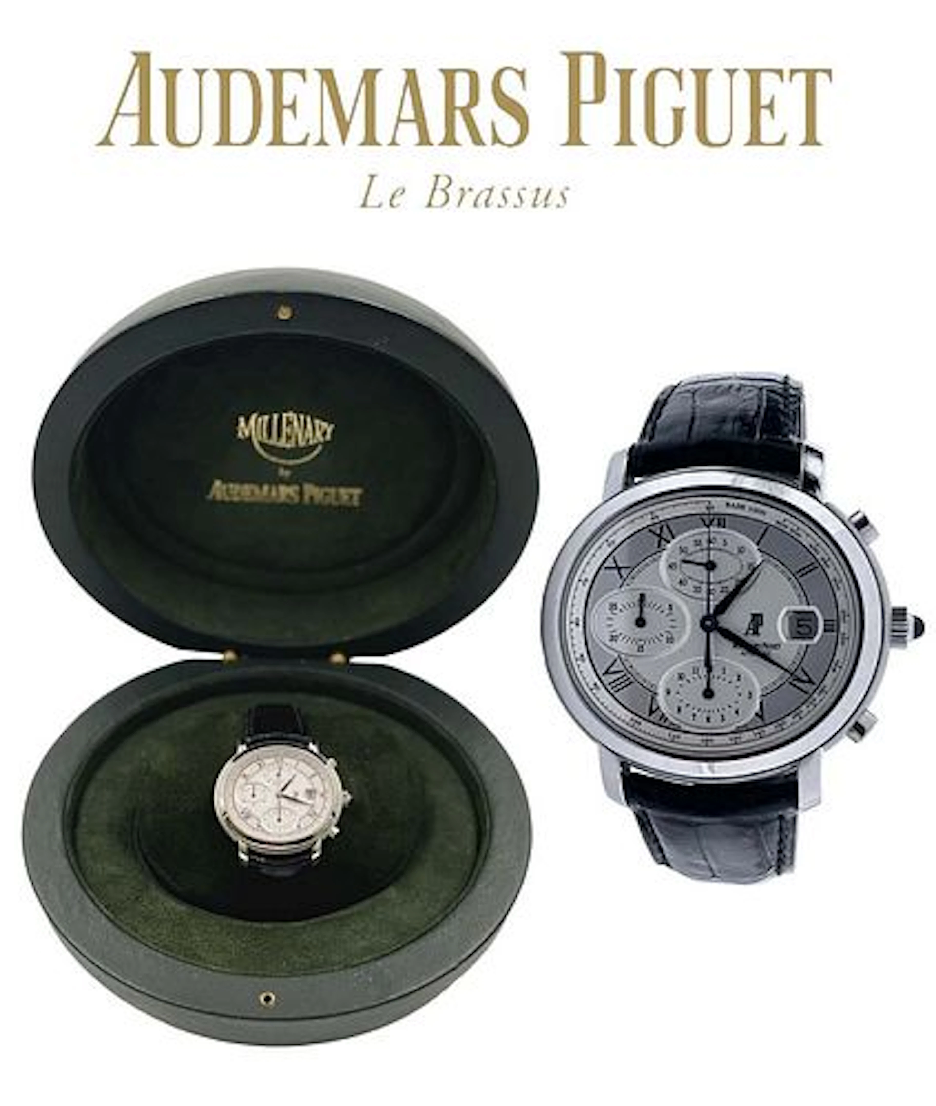 An Audemars Piguet Millenary Chronograph Men watch, Boxed