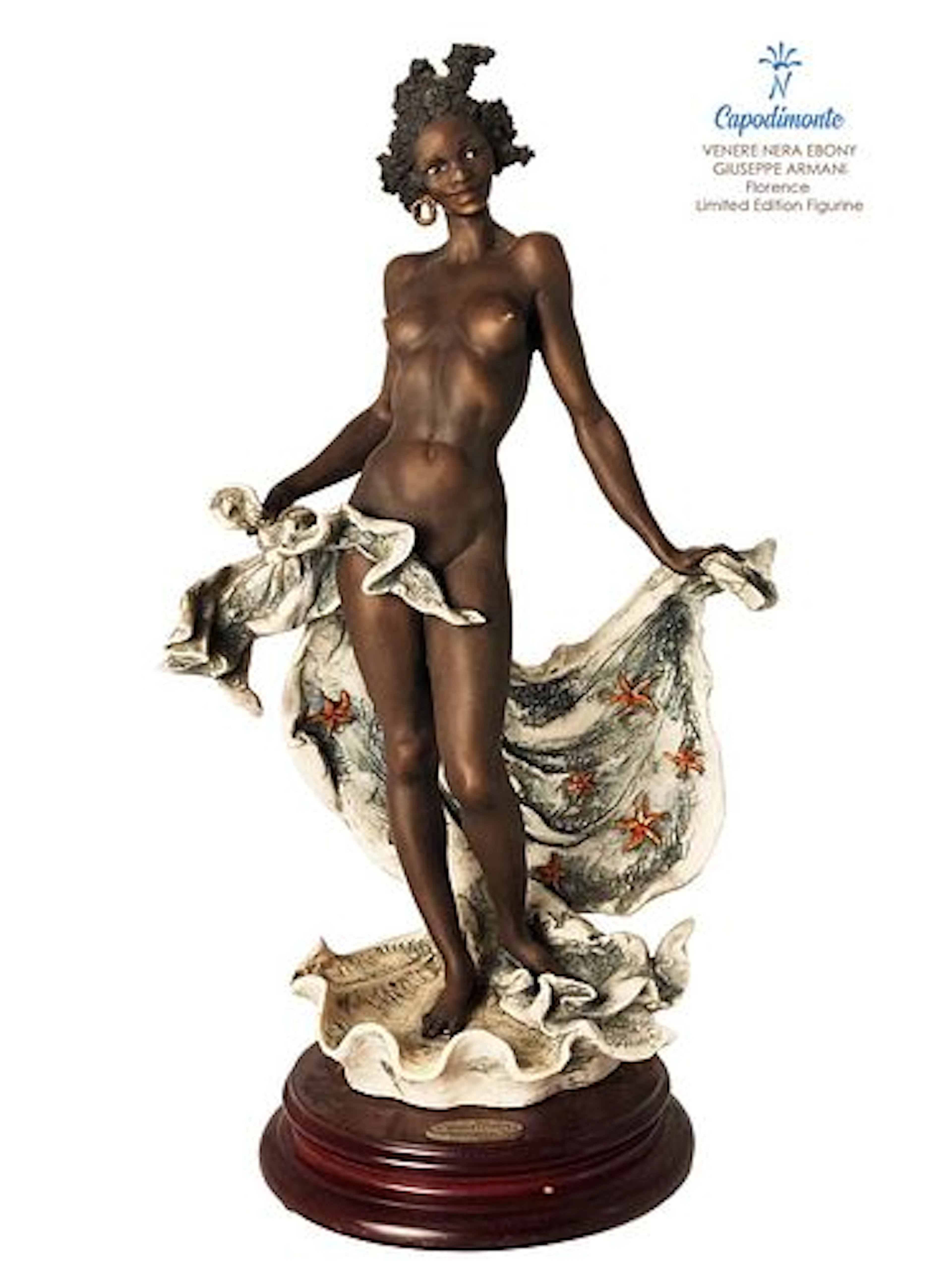 VENERE NERA EBONY, A Large Capodimonte Giuseppe Armani Florence Limited