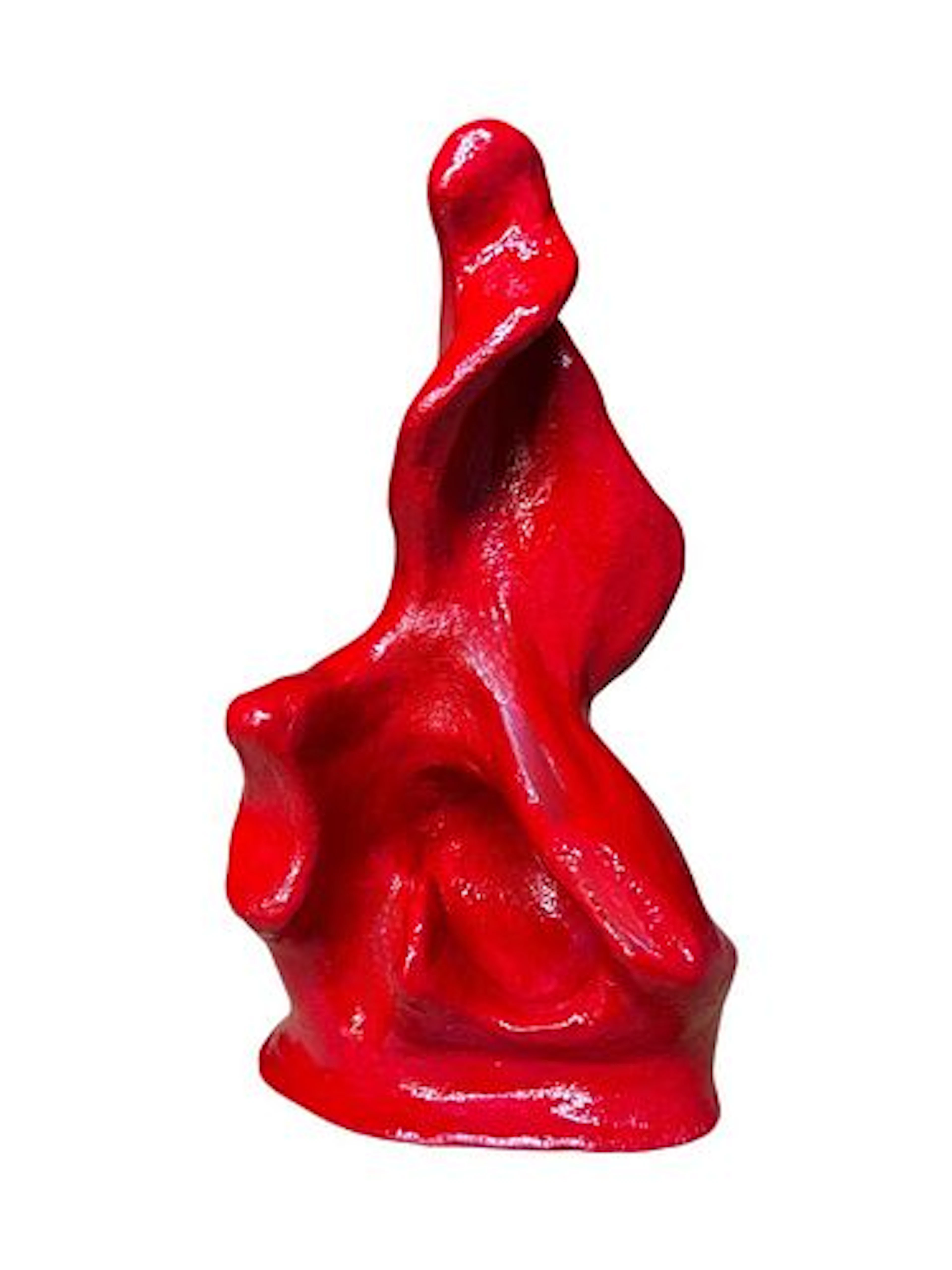 A Modern Abstract Figurative Handmade Ceramic Sculpture, Signed