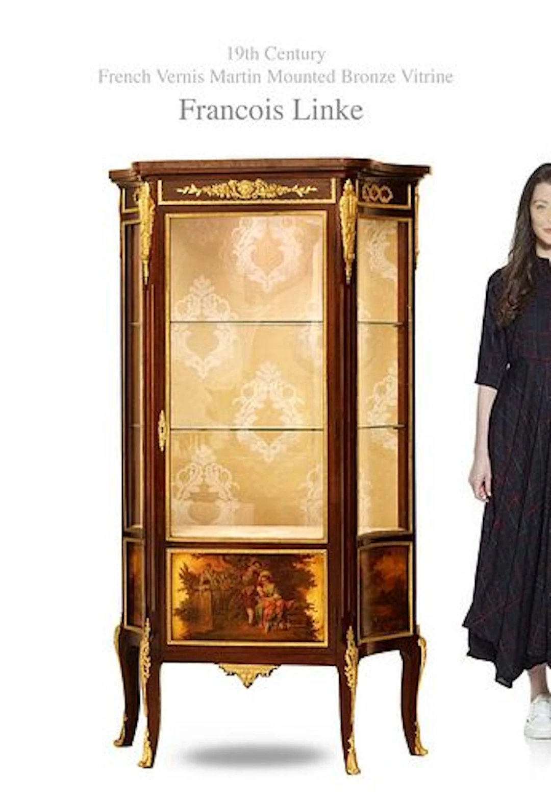 A Fine 19th Century French Francois Linke Signed Vitrine/Cabinet