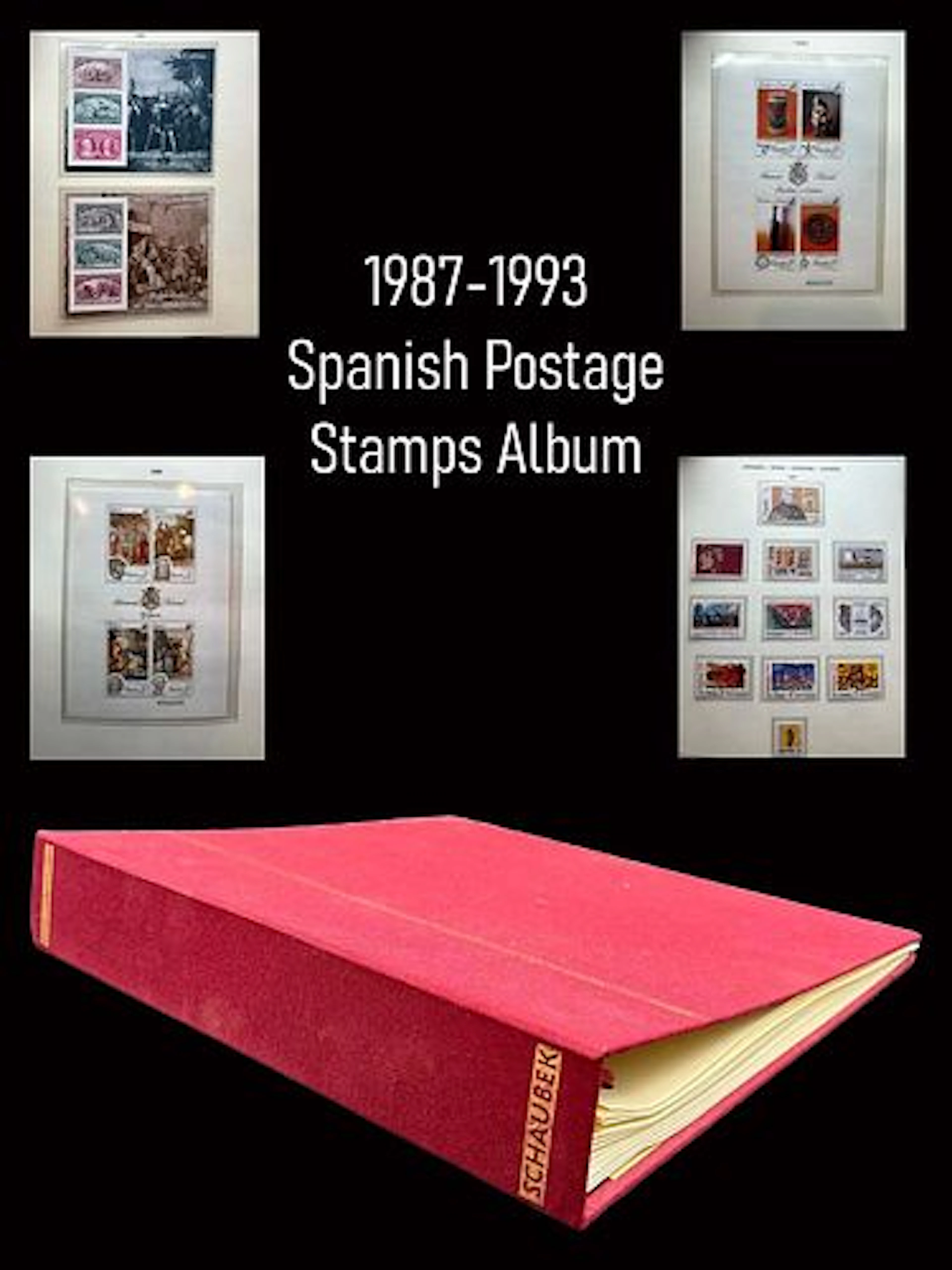 1987-1993 Spanish Postage Stamps Album