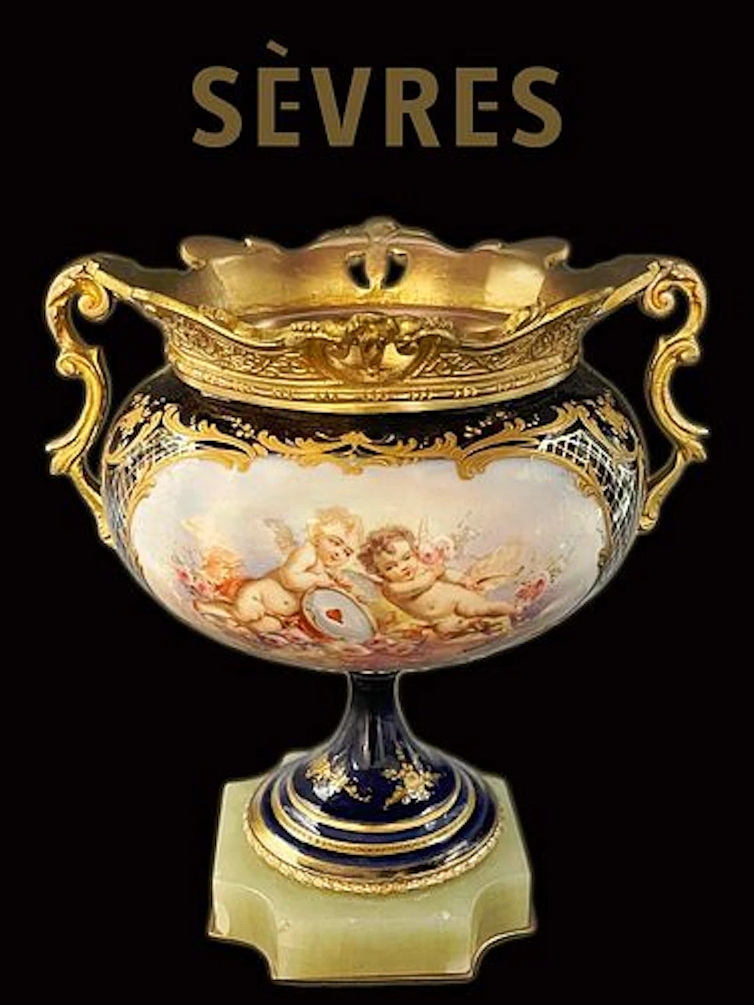 19th C. French Servers Gilt Ormolu Bronze Centerpiece