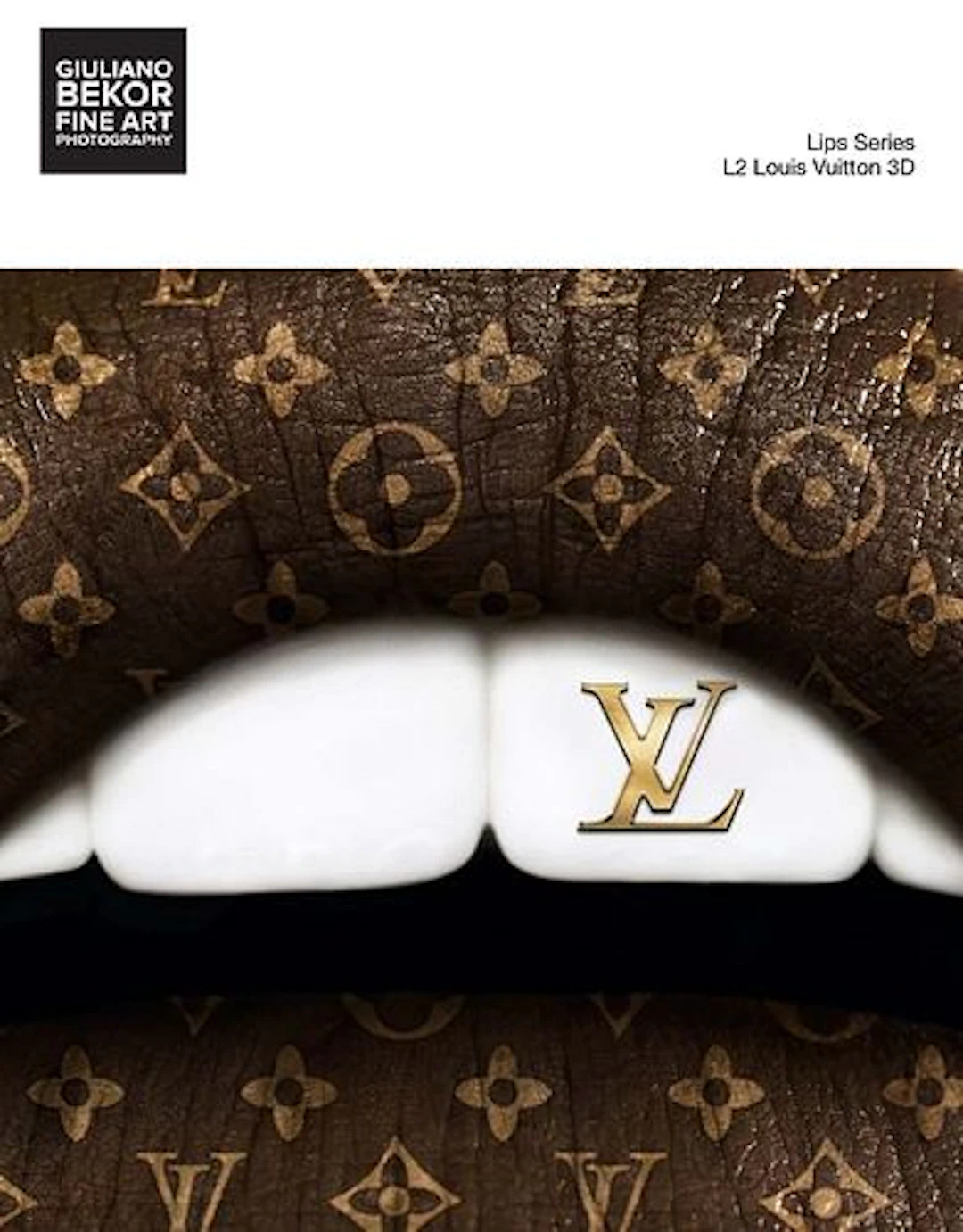 A Giuliano Bekor Fine Art Photography, Lips L2 Louis Vuitton 3D