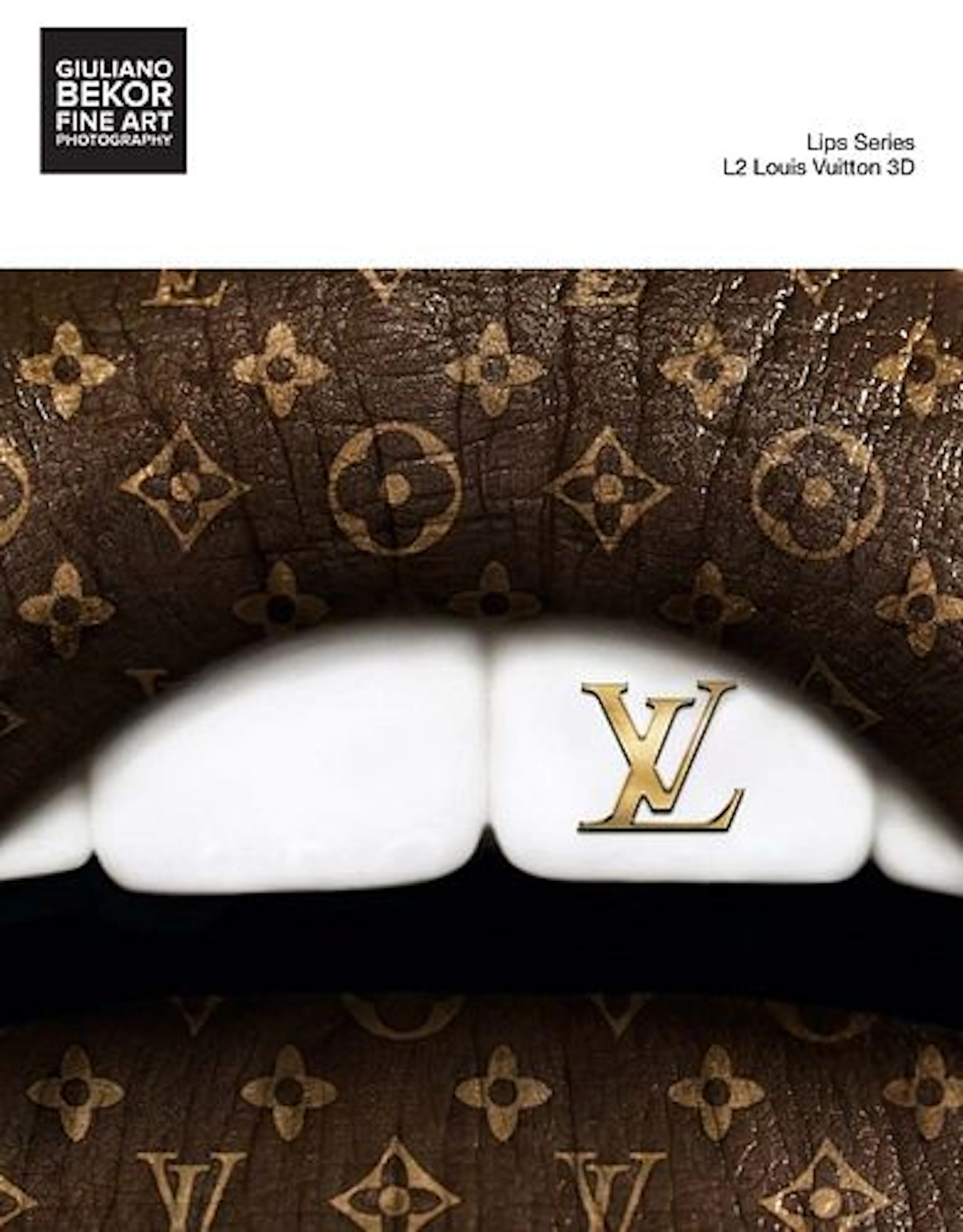 A Giuliano Bekor Fine Art Photography, Lips L2 Louis Vuitton 3D