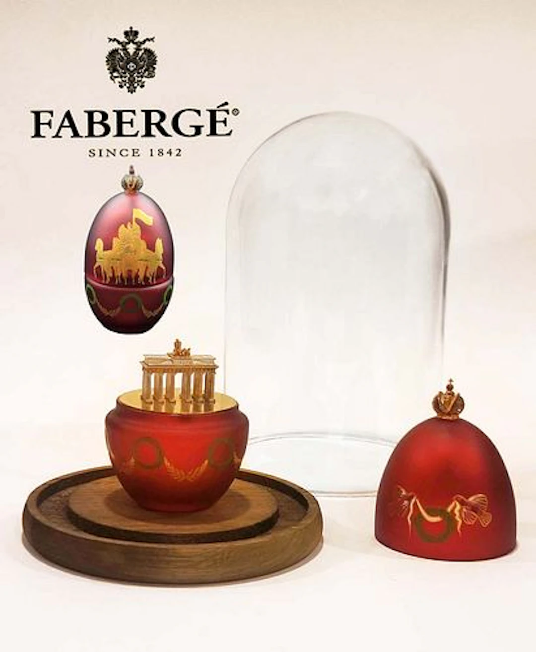 Gateway To Freedom, A Theo Faberge Crystal 24K Gold & Sterling Silver