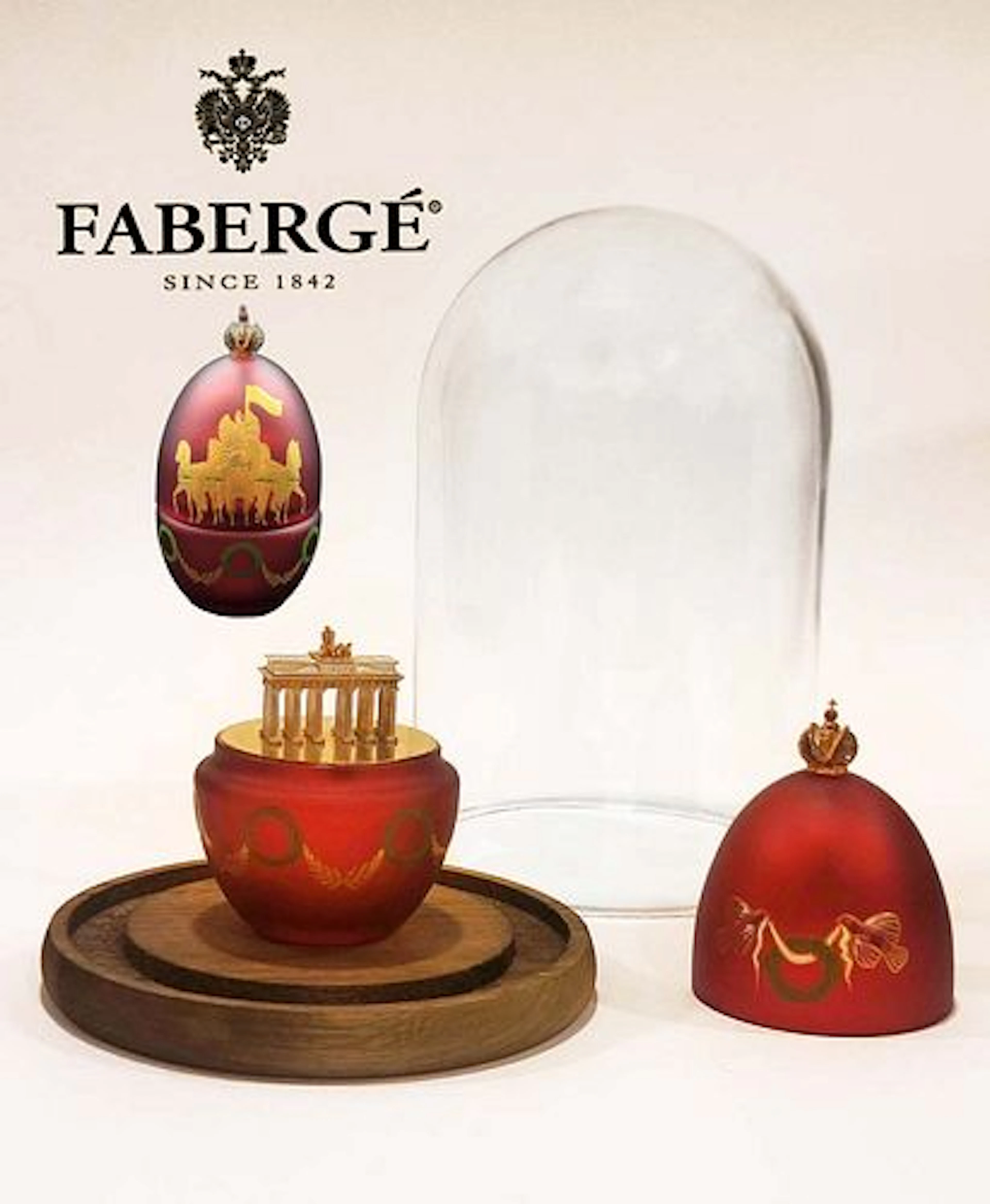 Gateway To Freedom, A Theo Faberge Crystal 24K Gold & Sterling Silver