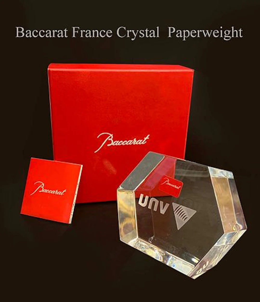 A French Baccarat Crystal Paperweight In Original box