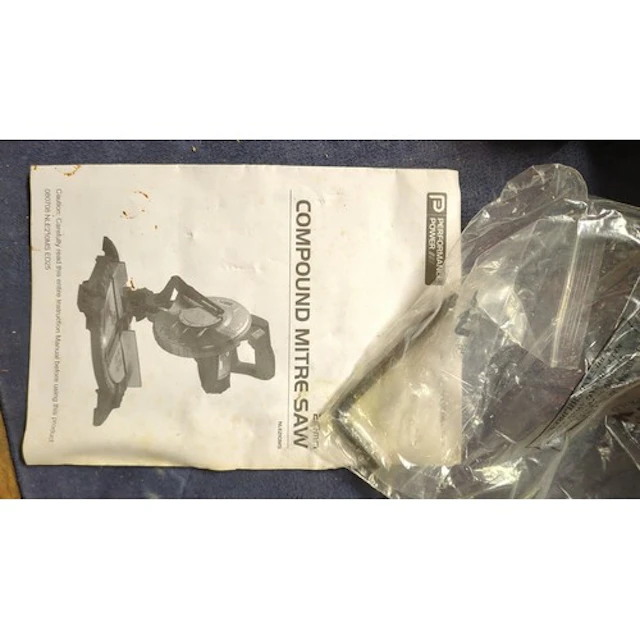 Performance Power NLE210MS 1400W compound mitre saw with 210...