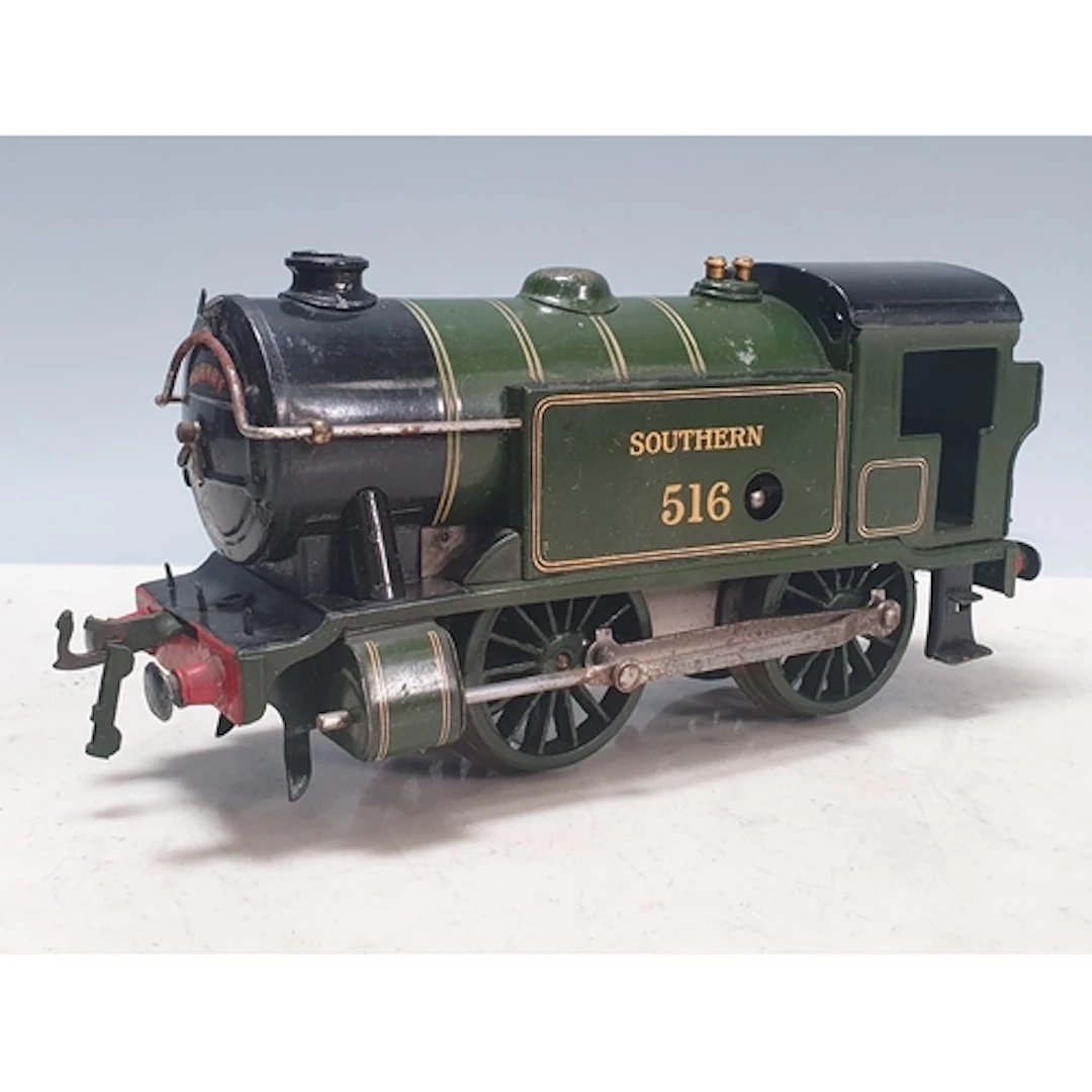 An unboxed Hornby 0 gauge No.2 Special clockwork 0-4-0T Loco...