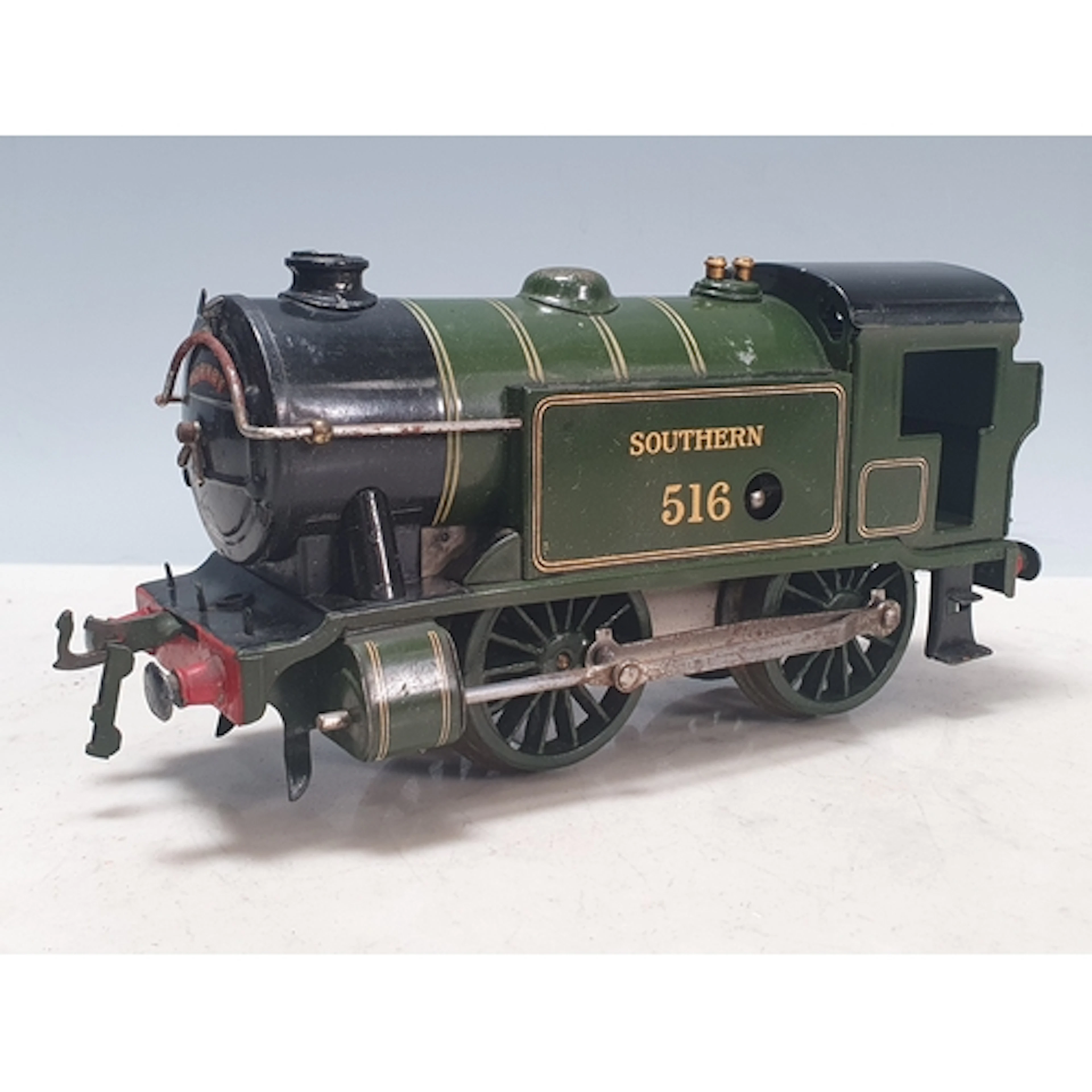 An unboxed Hornby 0 gauge No.2 Special clockwork 0-4-0T Loco...