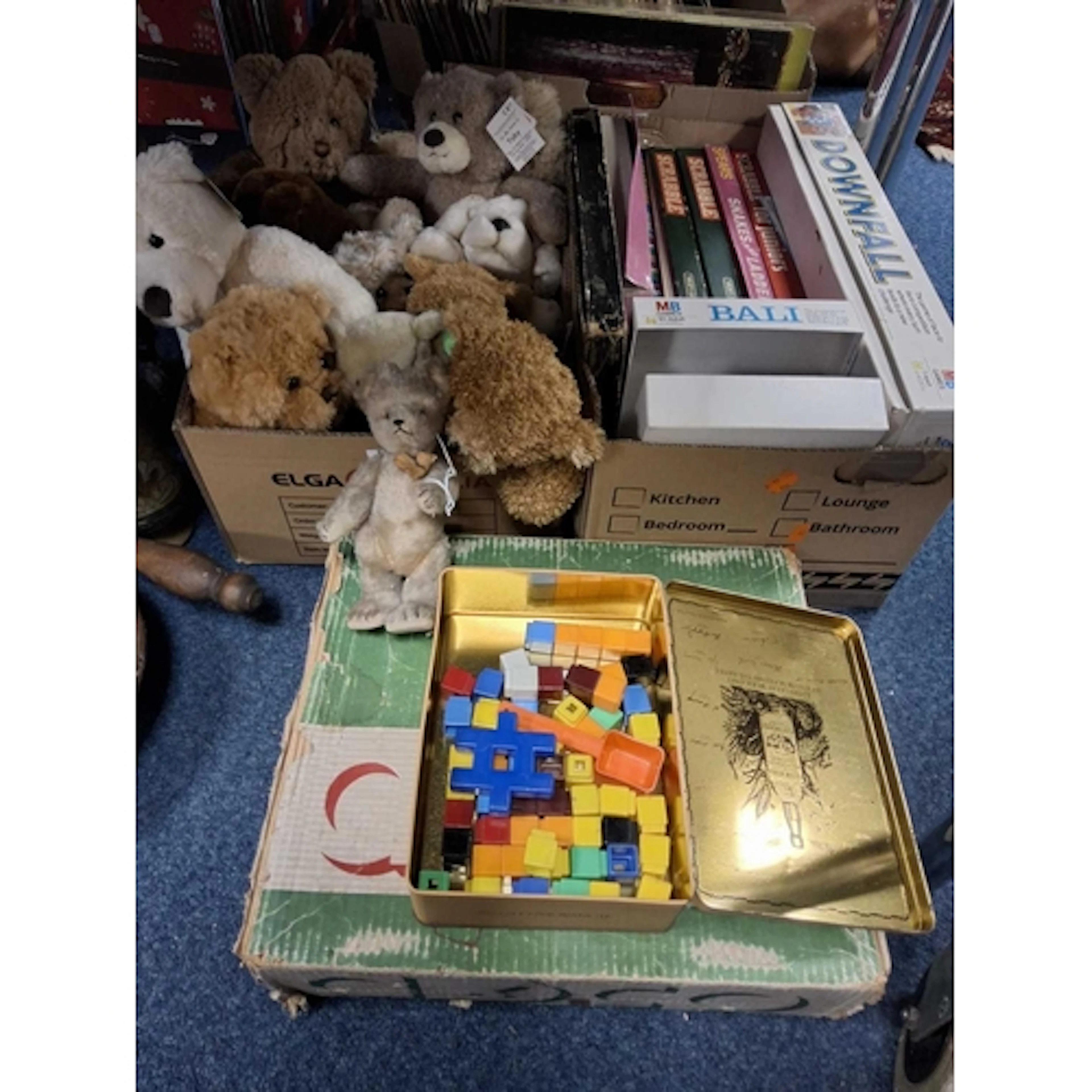 TWO BOXES AND LOOSE OF VINTAGE JUVENALIA to include a box of...
