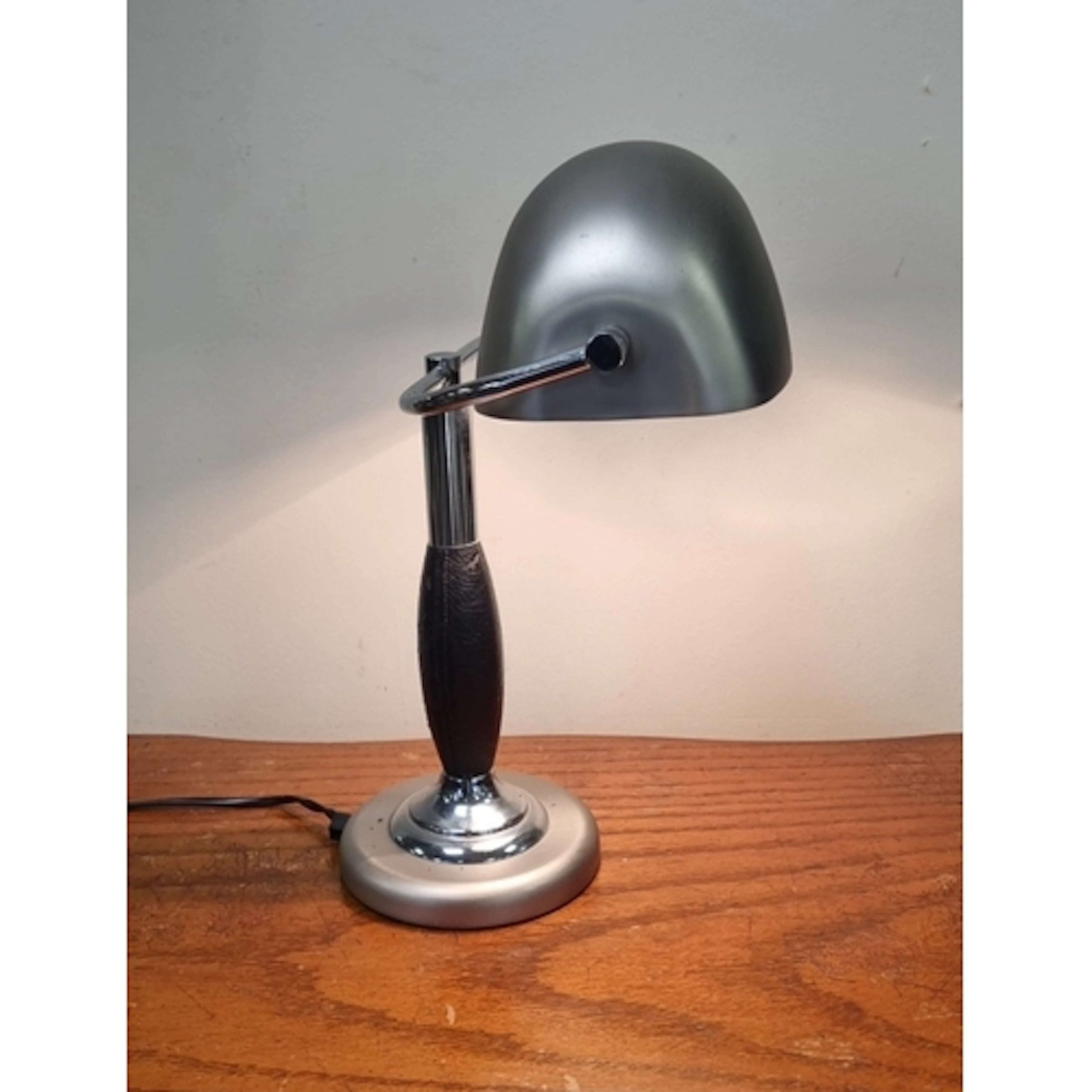 Chrome Bankers Lamp