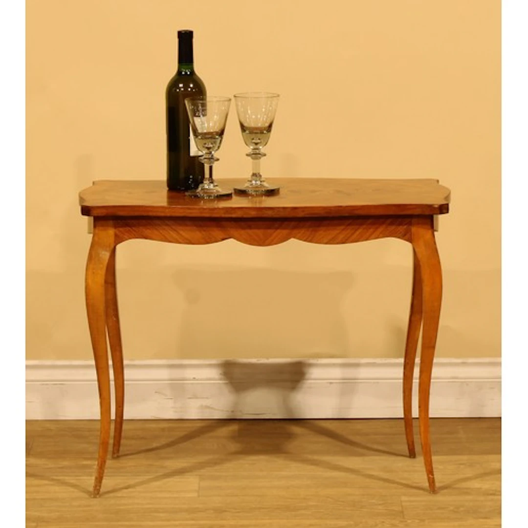 A Louis XV Revival kingwood and marquetry low salon or sitti...