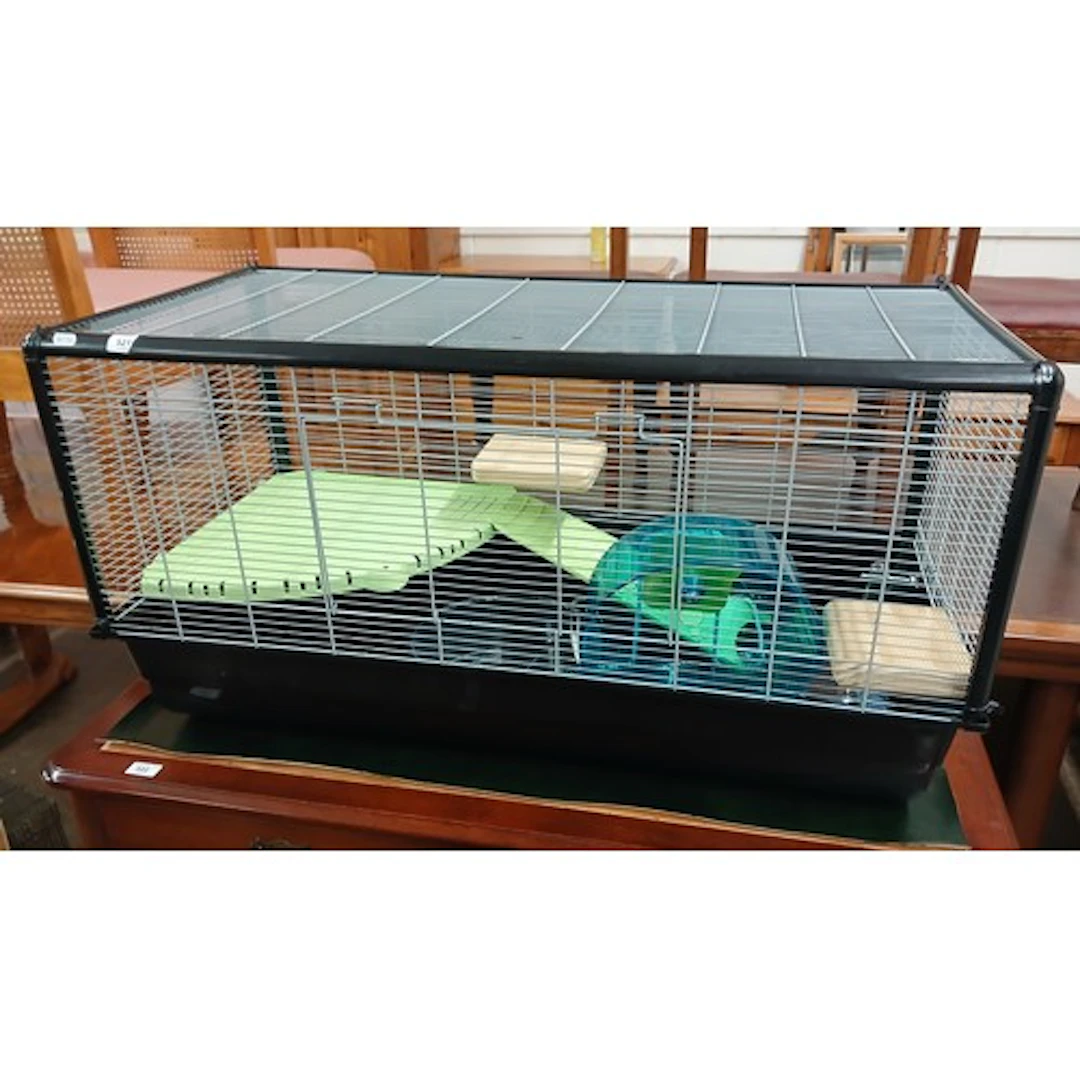 Large hamster cage.