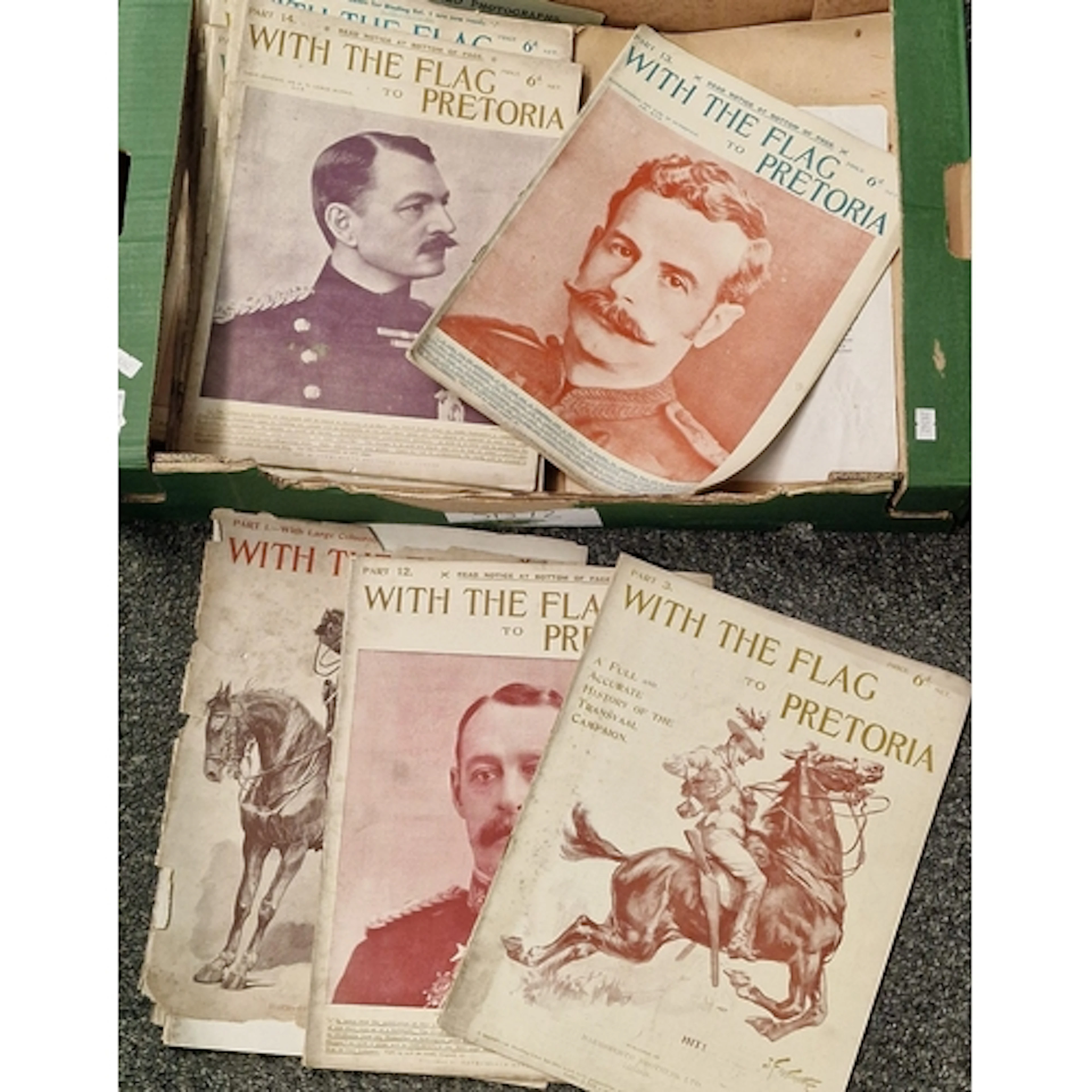 Box containing a collection of vintage issues of ‘With the F...