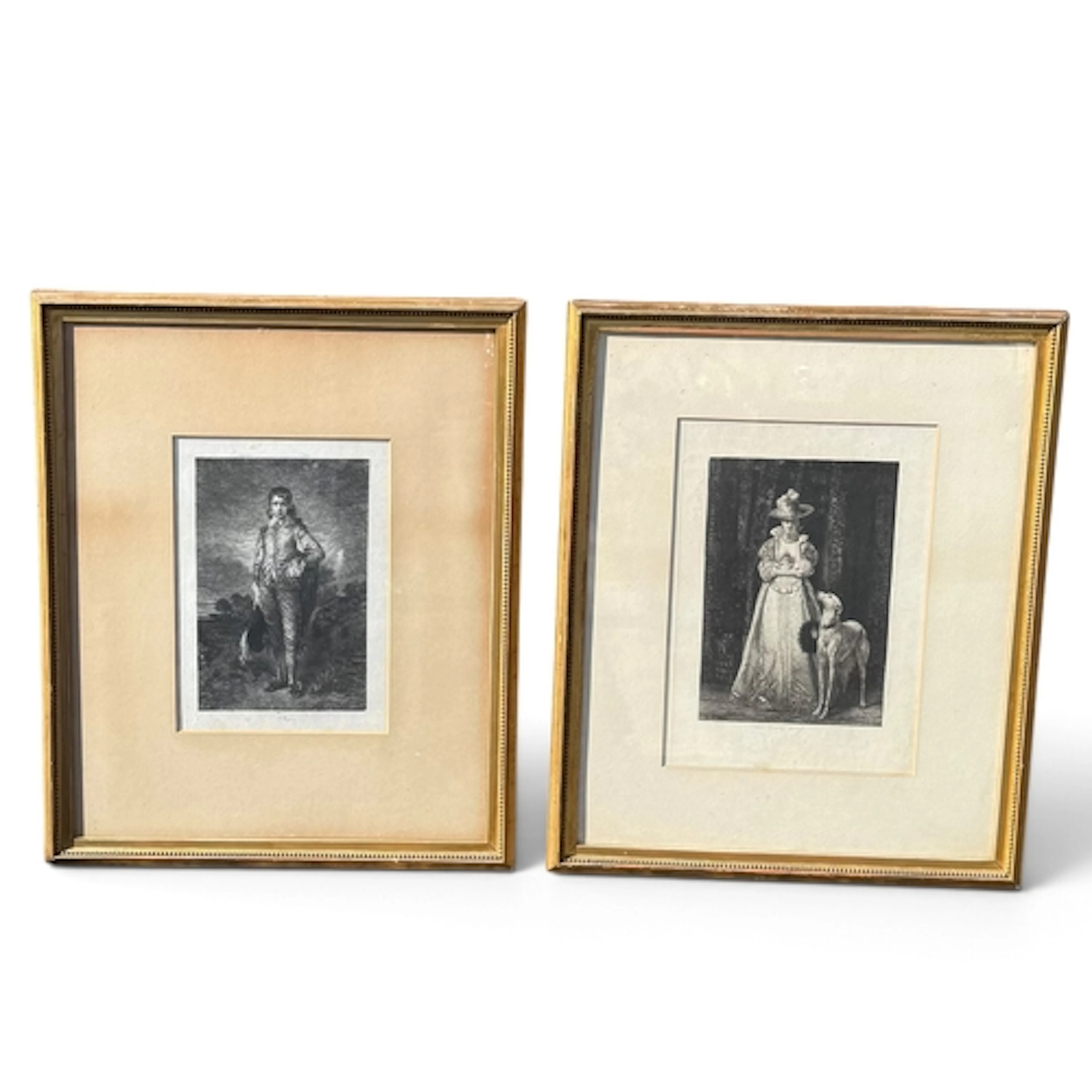 AFTER THOMAS GAINSBOROUGH: THE BLUE BOY, A 19TH CENTURY ENGR...