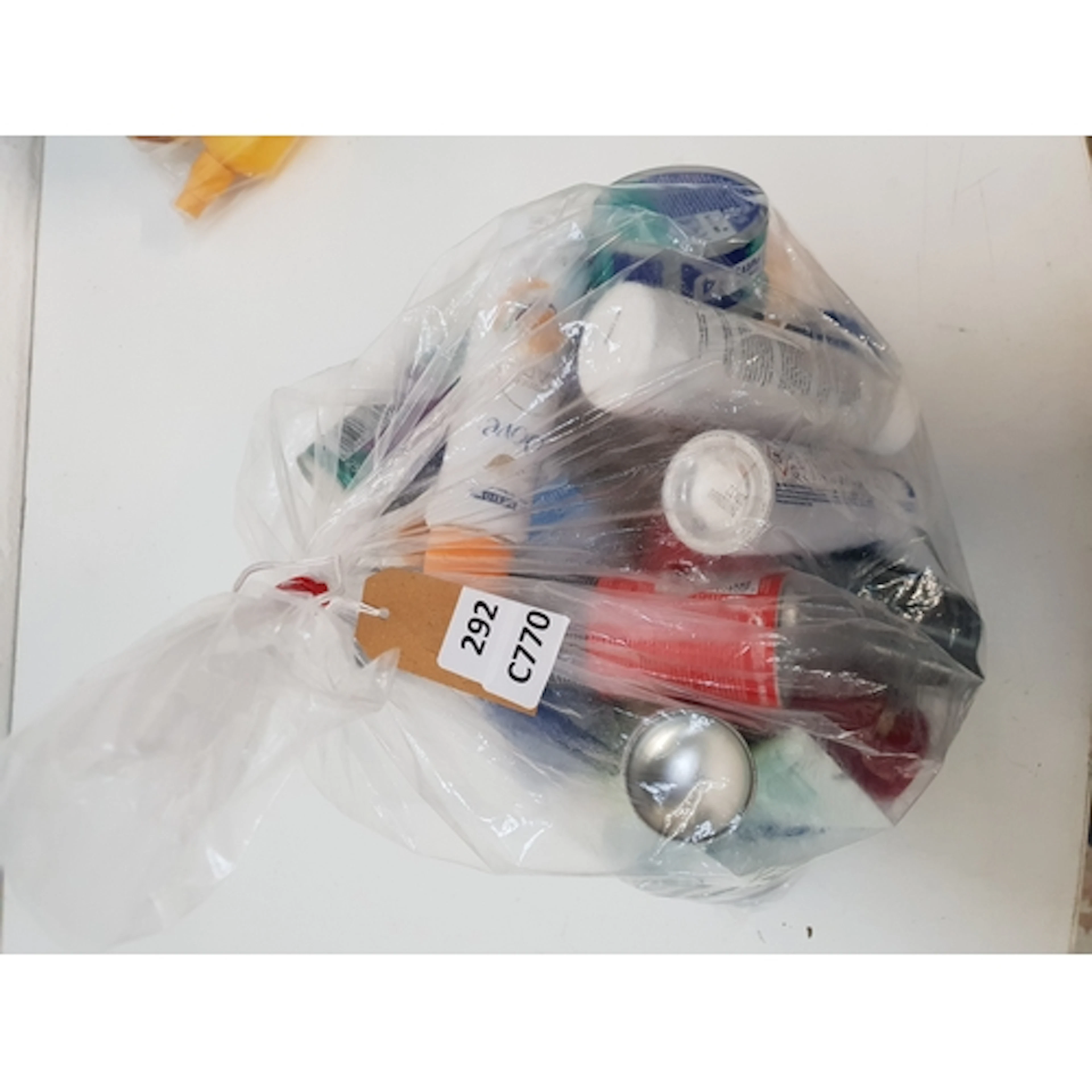 ONE BAG OF USED COSMETICS Including Gilette, V05, Soap & Gl...
