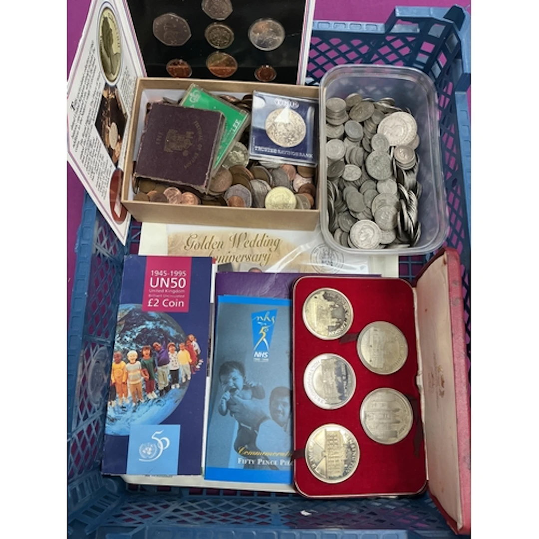 Collection Of GB And World Coinage, includes a Royal Mint UK...