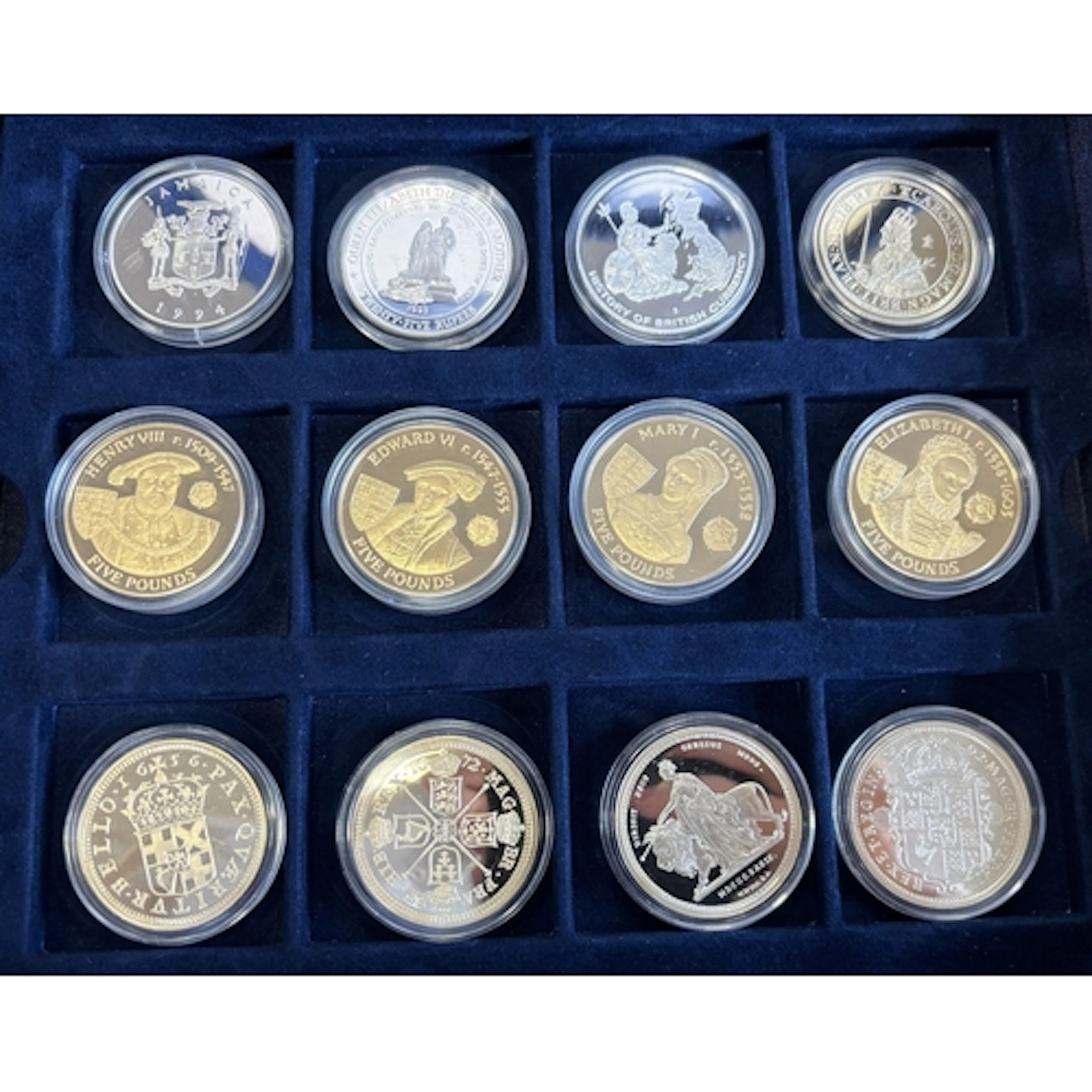 Collection of silver proof FDC in Westminster coin case, inc...