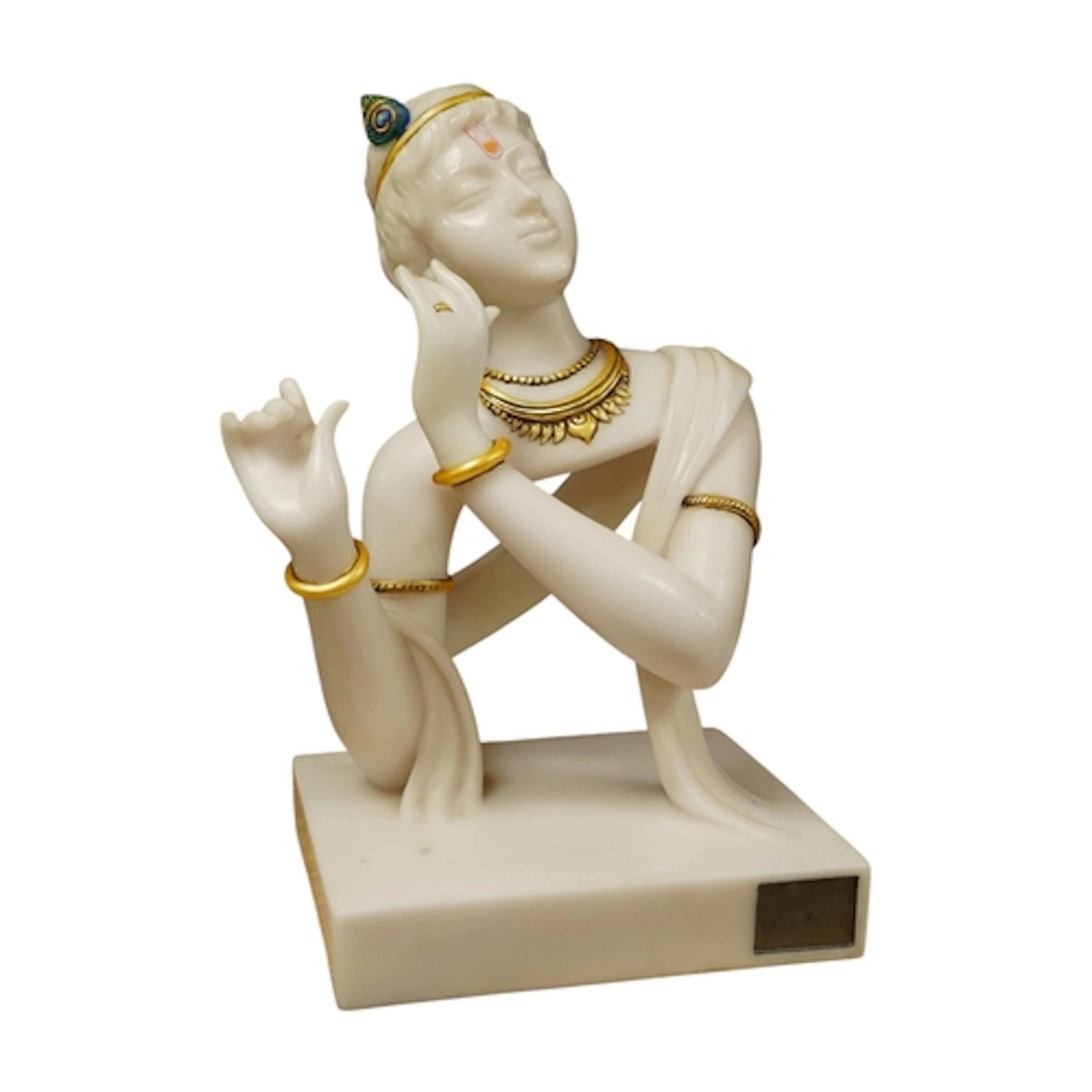 Bhagwan Rampure (Indian), an alabaster bust of a lady, signe...