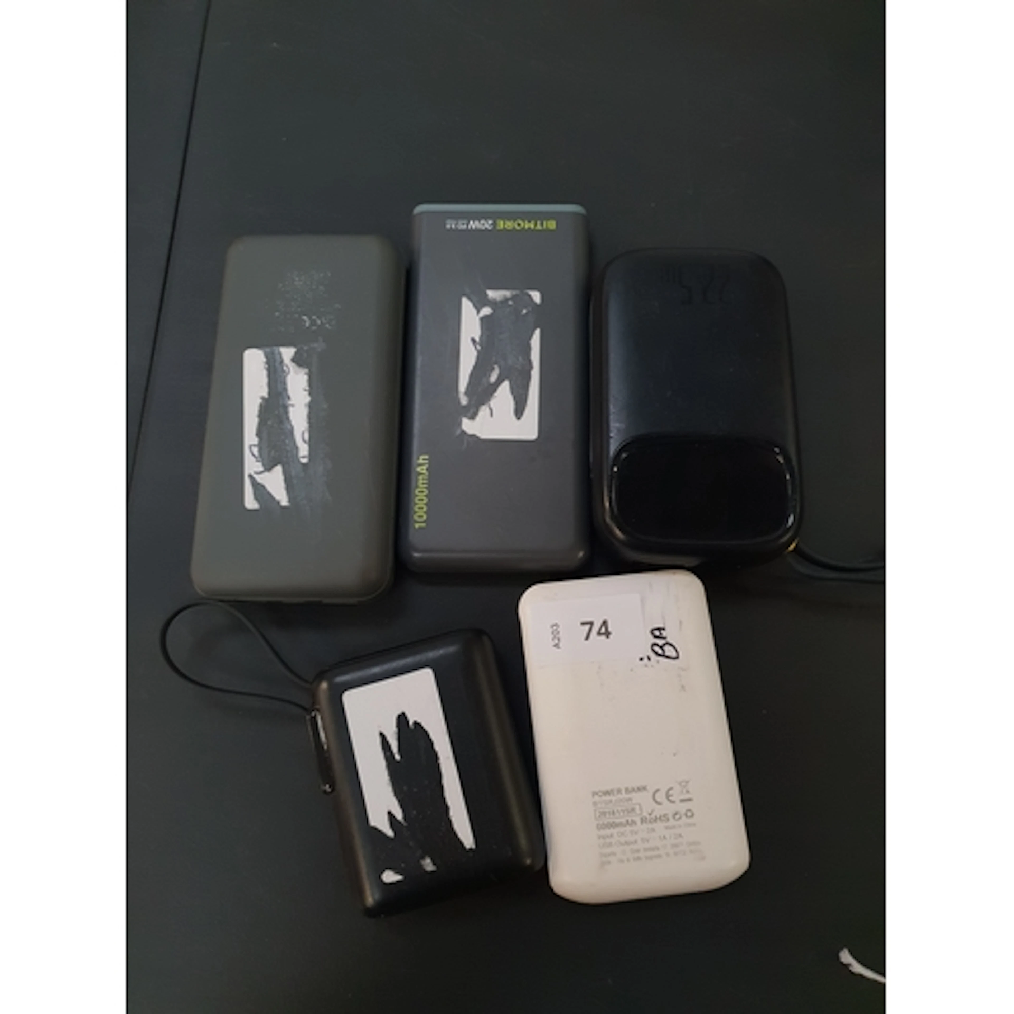 FIVE POWER BANKS