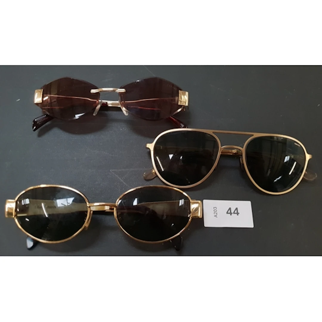 THREE PAIRS OF SUNGLASSES INC. CELINE PARIS CL40235U, ACE TA...