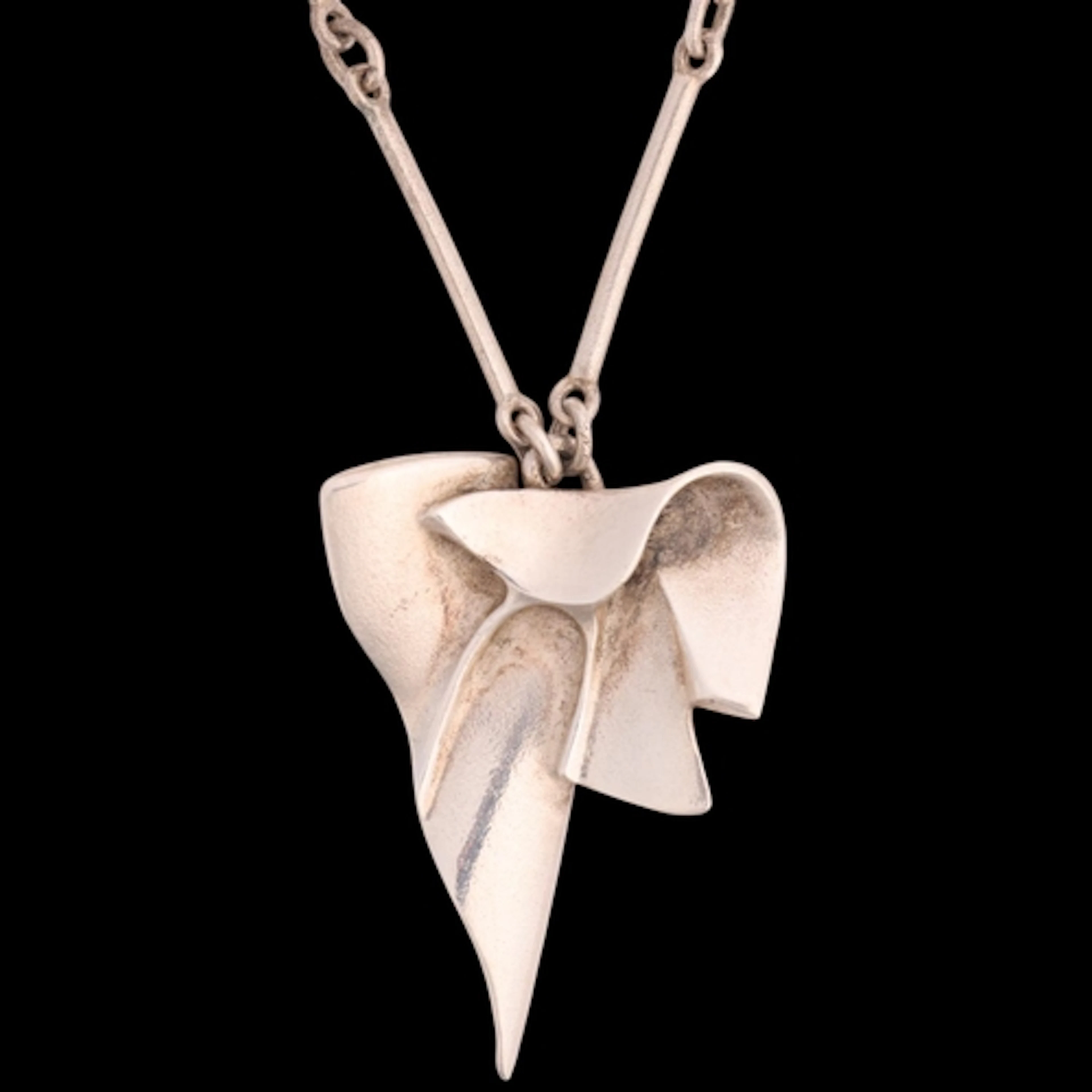 LAPPONIA - a Swedish modernist sterling silver abstract pend...