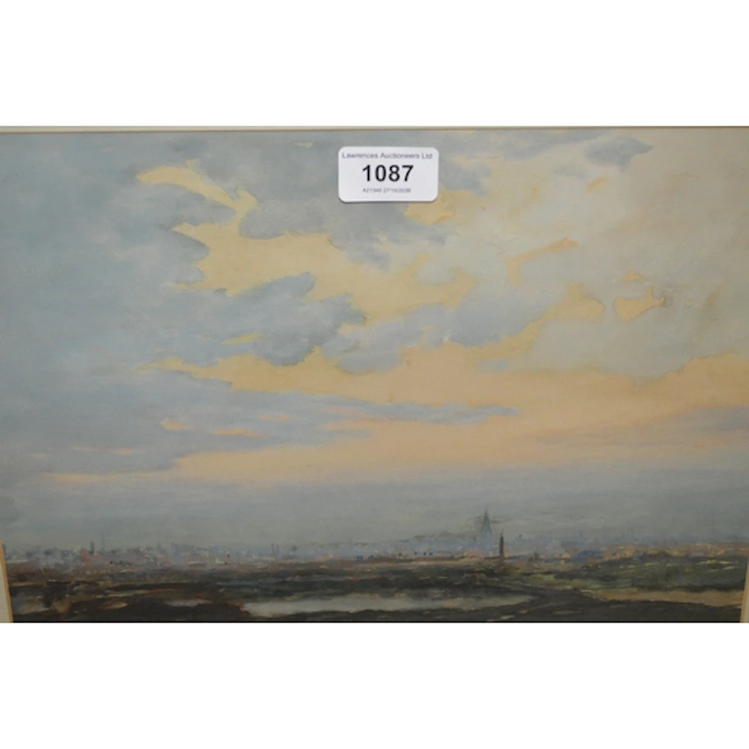 Bertram Prance, watercolour, cityscape, signed, 23 x 33cm, g...